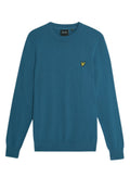 LYLE & SCOTT Cotton Merino Crew Neck Jumper Deep Water