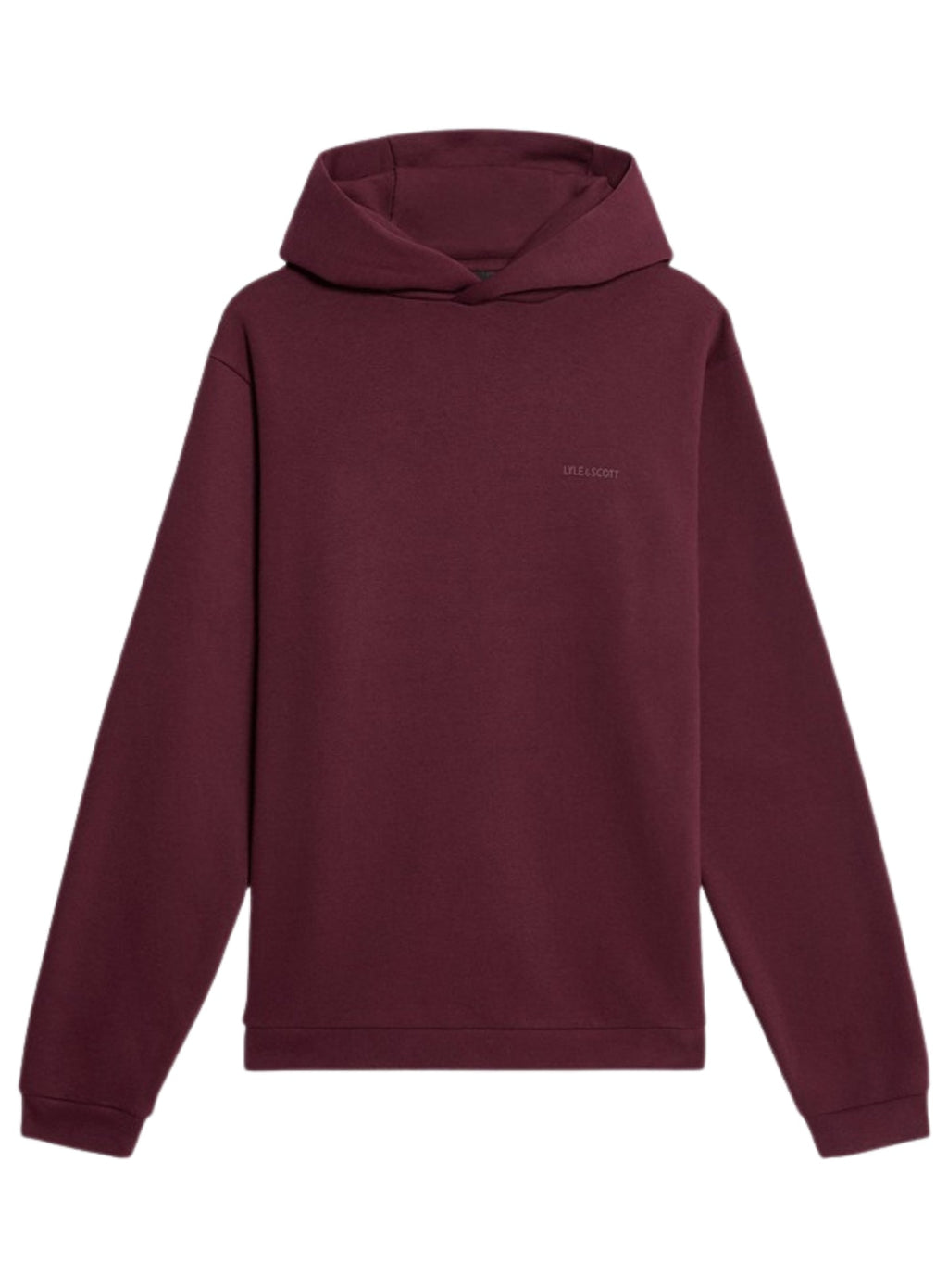 LYLE & SCOTT Logo Brushback Pullover Hoodie Port