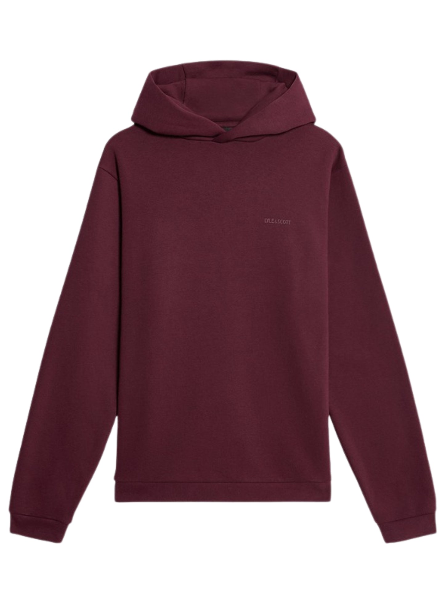 LYLE & SCOTT Logo Brushback Pullover Hoodie Port