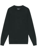 LYLE & SCOTT Tonal Eagle Merino Crew Neck Jumper Jet Black