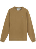 LYLE & SCOTT Diagonal Weave Crew Neck Sweatshirt Dusky Green