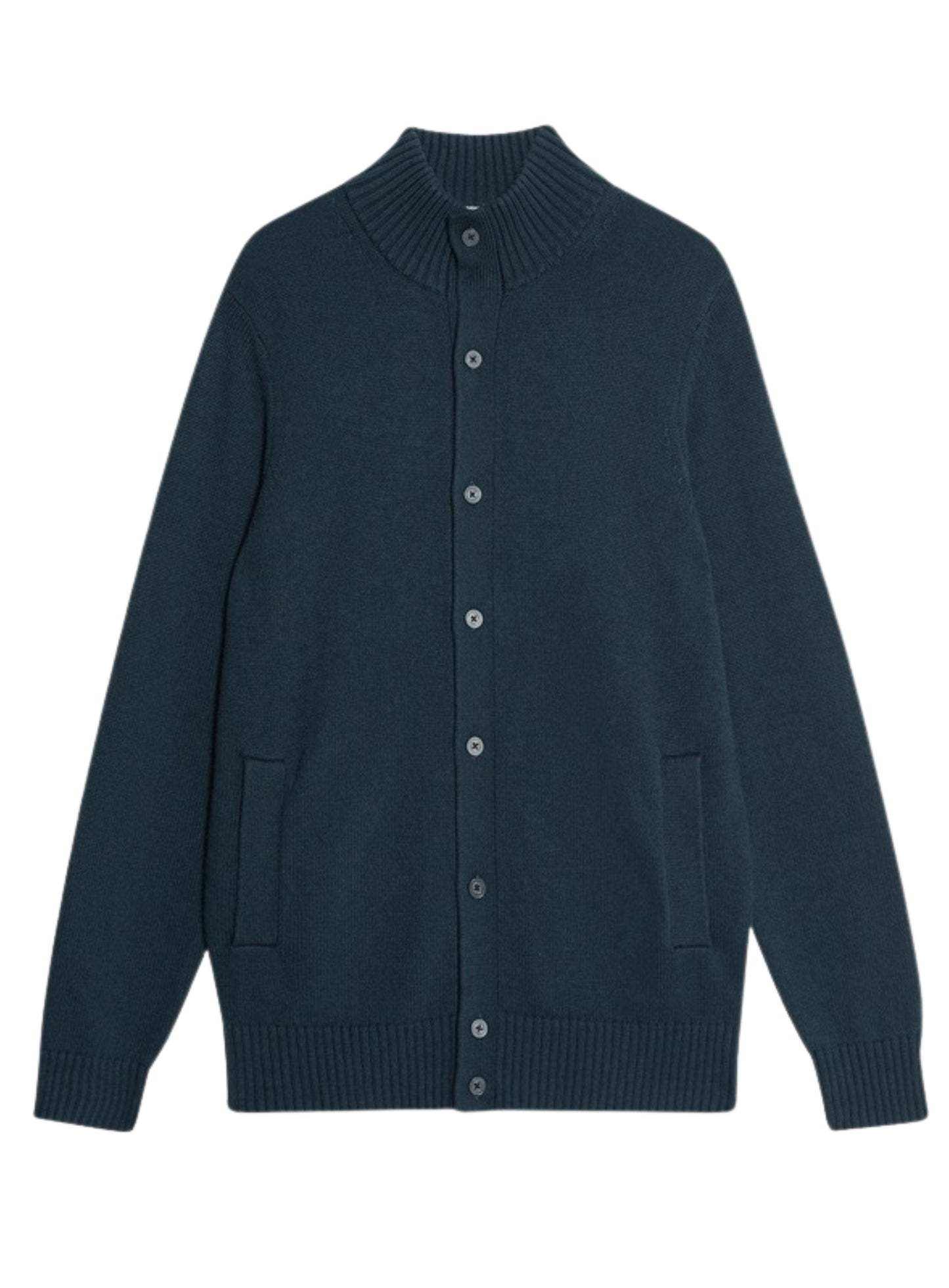 LYLE & SCOTT Military Cardigan Carbon Grey