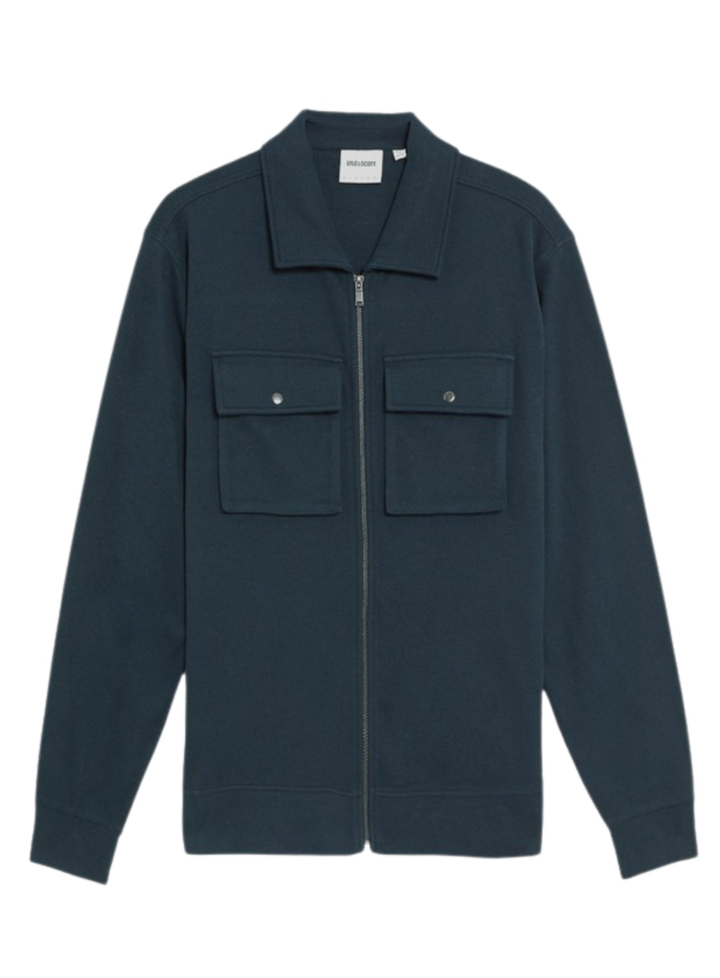 LYLE & SCOTT Interlock Jersey Overshirt Carbon