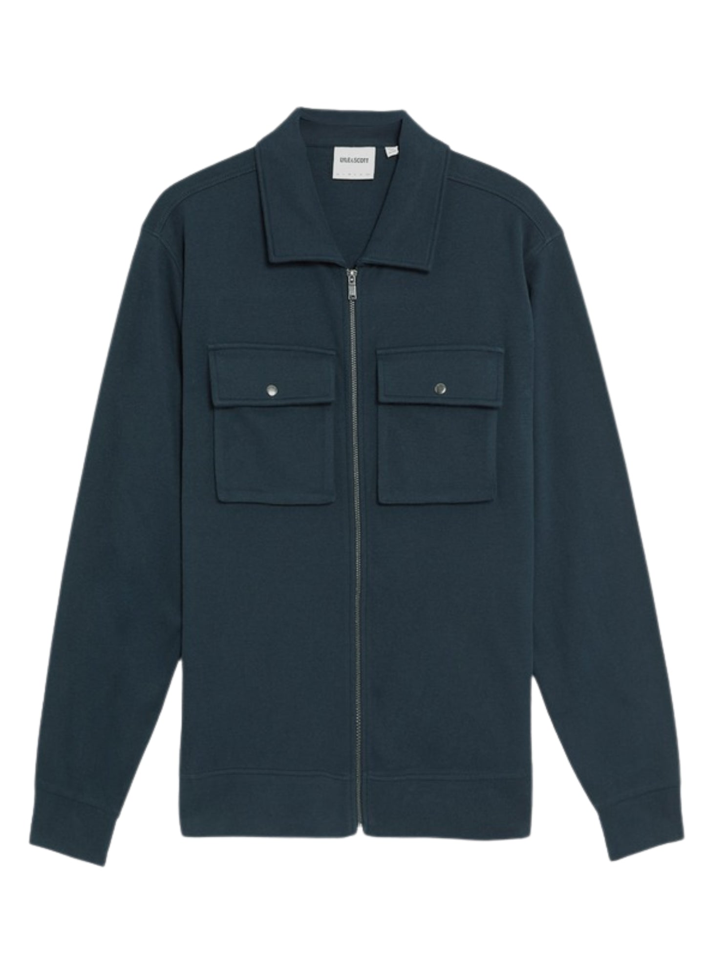 LYLE & SCOTT Interlock Jersey Overshirt Carbon