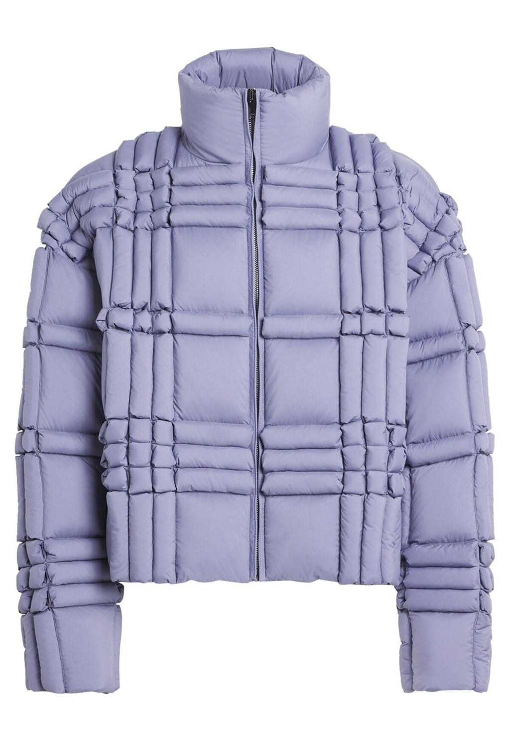 RAXXY 3D Down-Filled Puffer Jacket Purple Grey