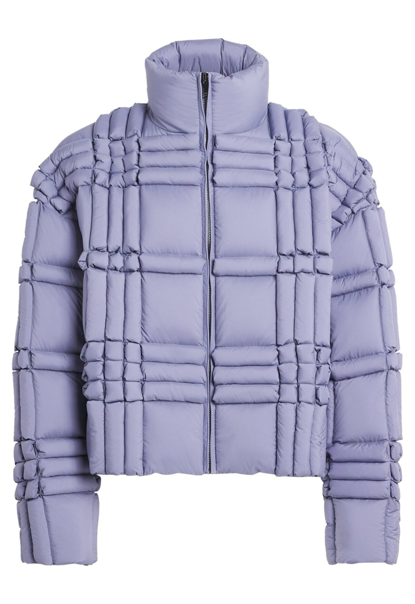 RAXXY 3D Down-Filled Puffer Jacket Purple Grey