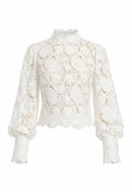 BARDOT WOMEN Lace Georgia Top Ivory