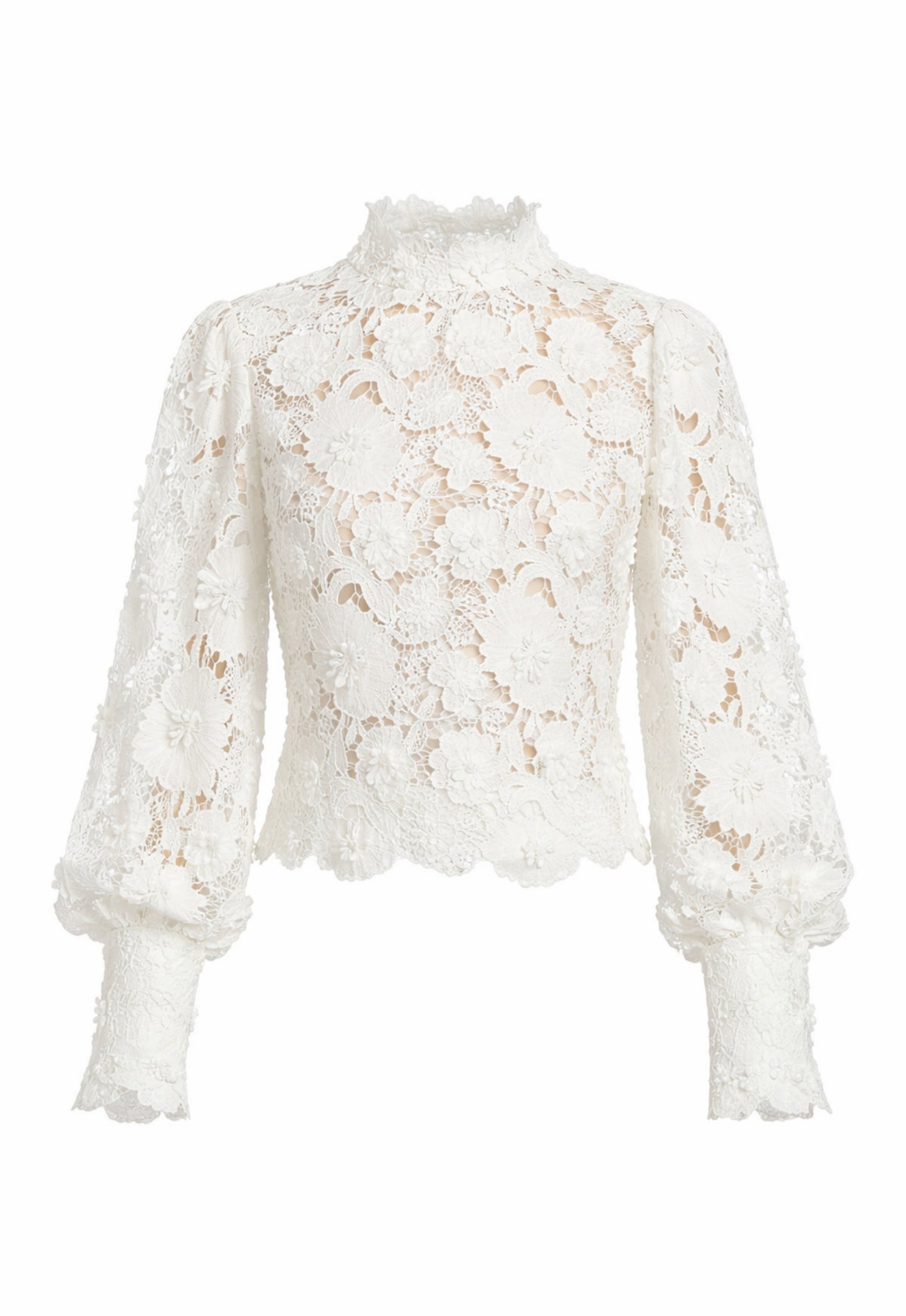BARDOT WOMEN Lace Georgia Top Ivory