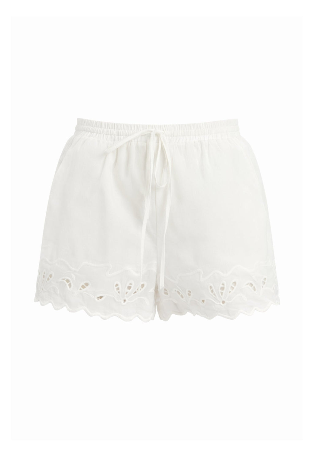 BARDOT WOMEN Aleria Cotton Shorts With Trim Orchid White