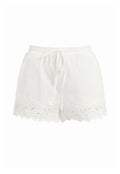 BARDOT WOMEN Aleria Cotton Shorts With Trim Orchid White