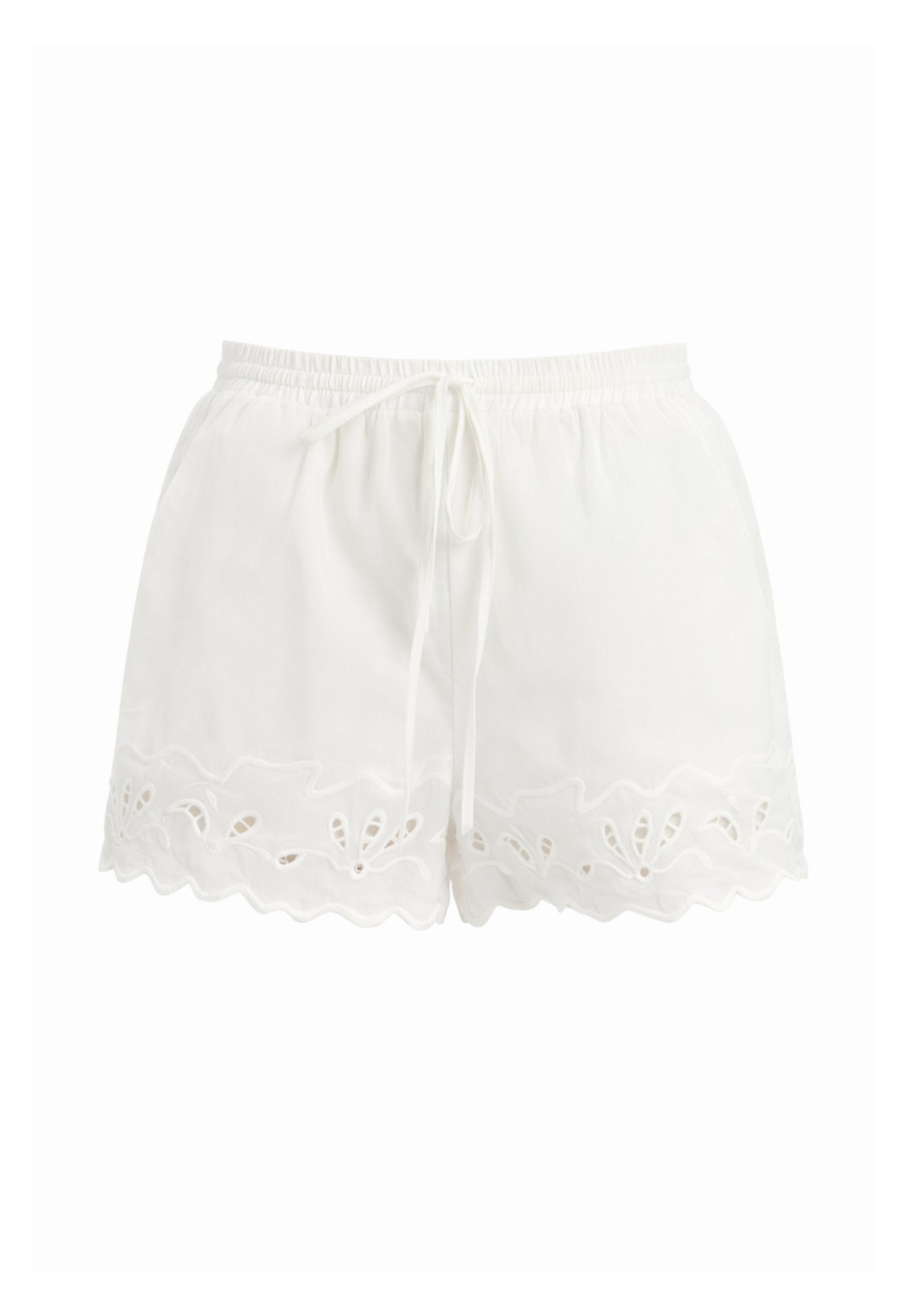 BARDOT WOMEN Aleria Cotton Shorts With Trim Orchid White