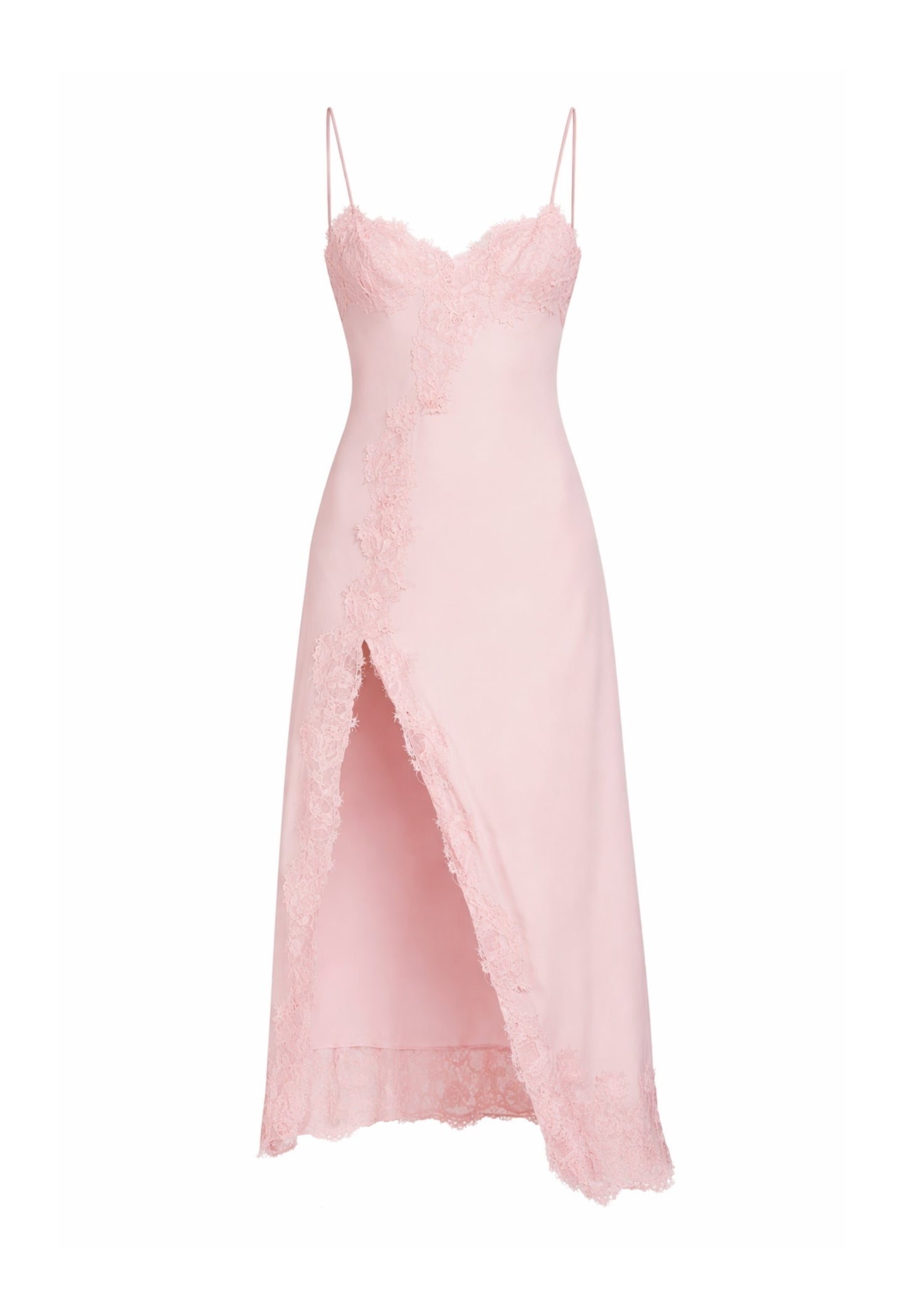 BARDOT WOMEN Alerie Lace Satin Maxi Dress Petal Pink