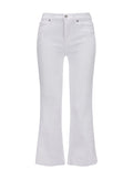 7 FOR ALL MANKIND WOMEN Raw Cut Cropped Dojo Soleil Jeans White
