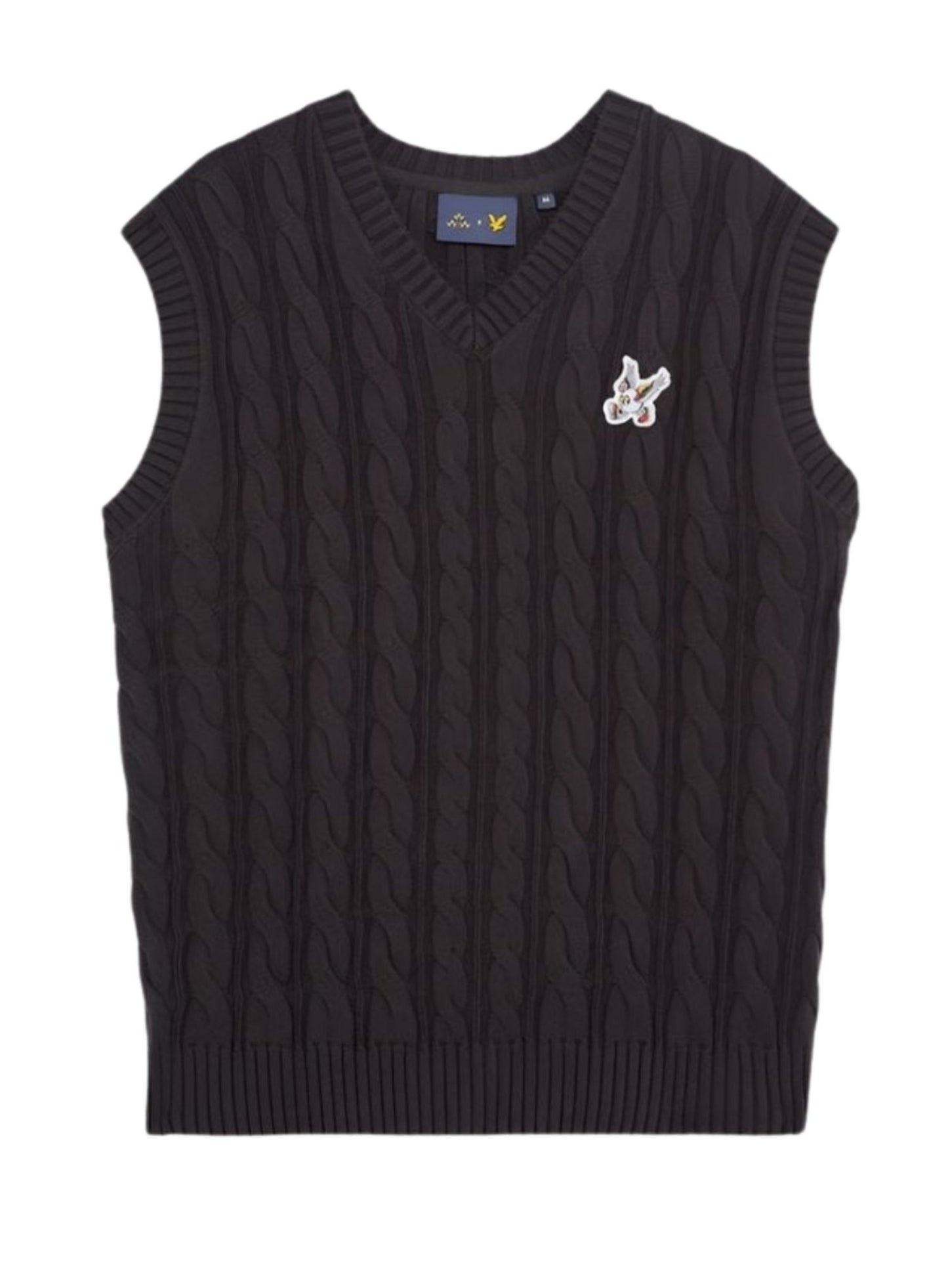 LYLE & SCOTT Friends of Feathers Cable Knitted Tank Top Phantom