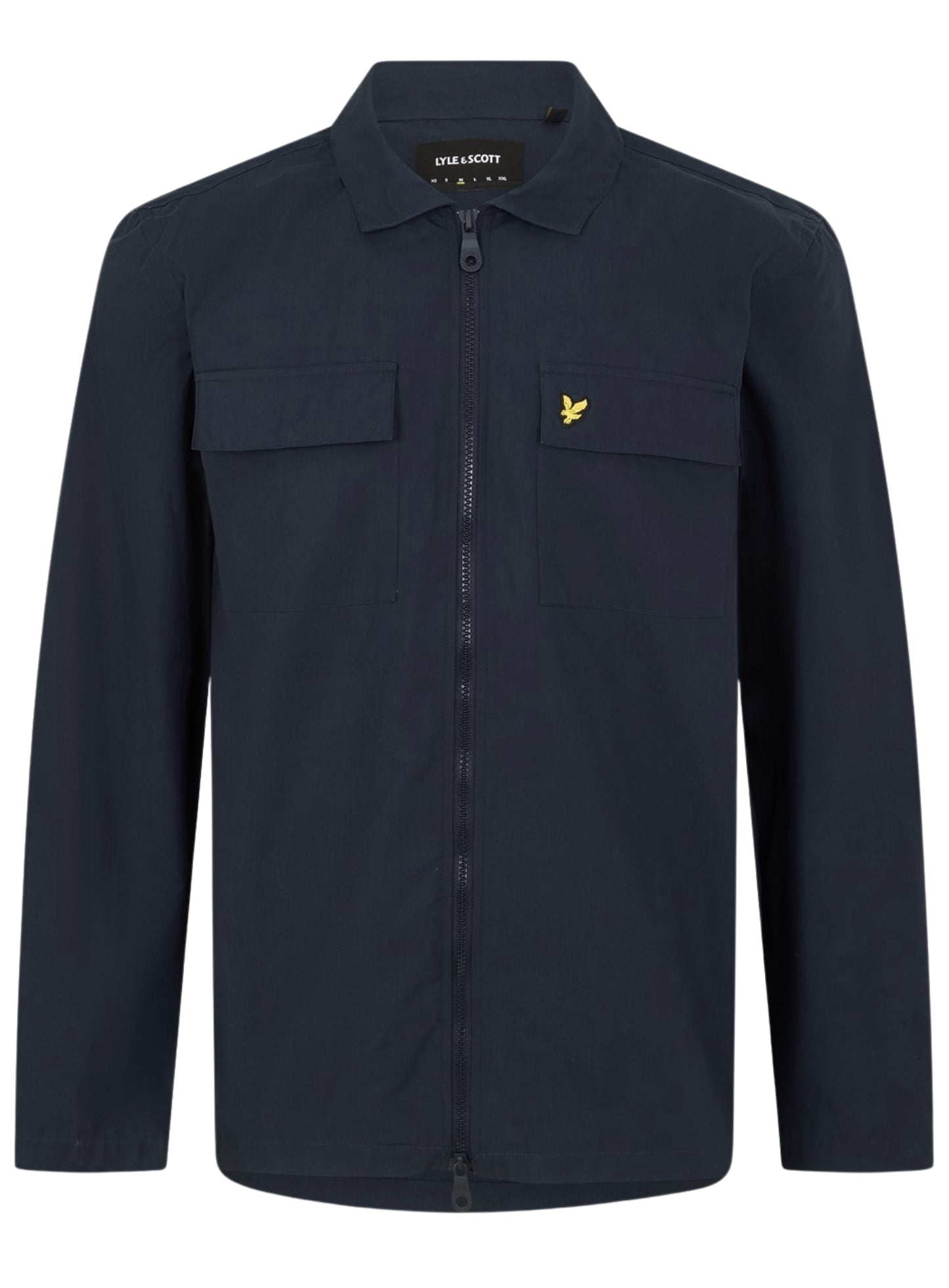 LYLE & SCOTT Cotton Long Sleeve Zip Overshirt Dark Navy