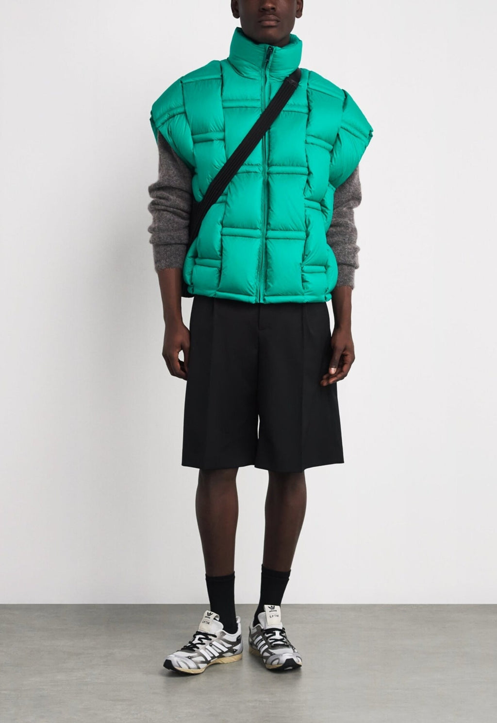 RAXXY 3D Down-Filled Puffer Gilet Quilted Green