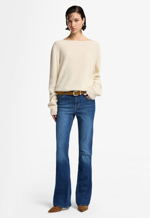 7 FOR ALL MANKIND WOMEN BOOTCUT Duchess Mid waist Jeans Mid Blue