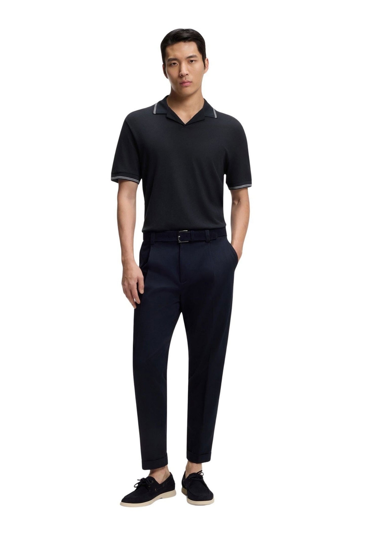 BOSS H-Pye Polo Shirt Dark Blue