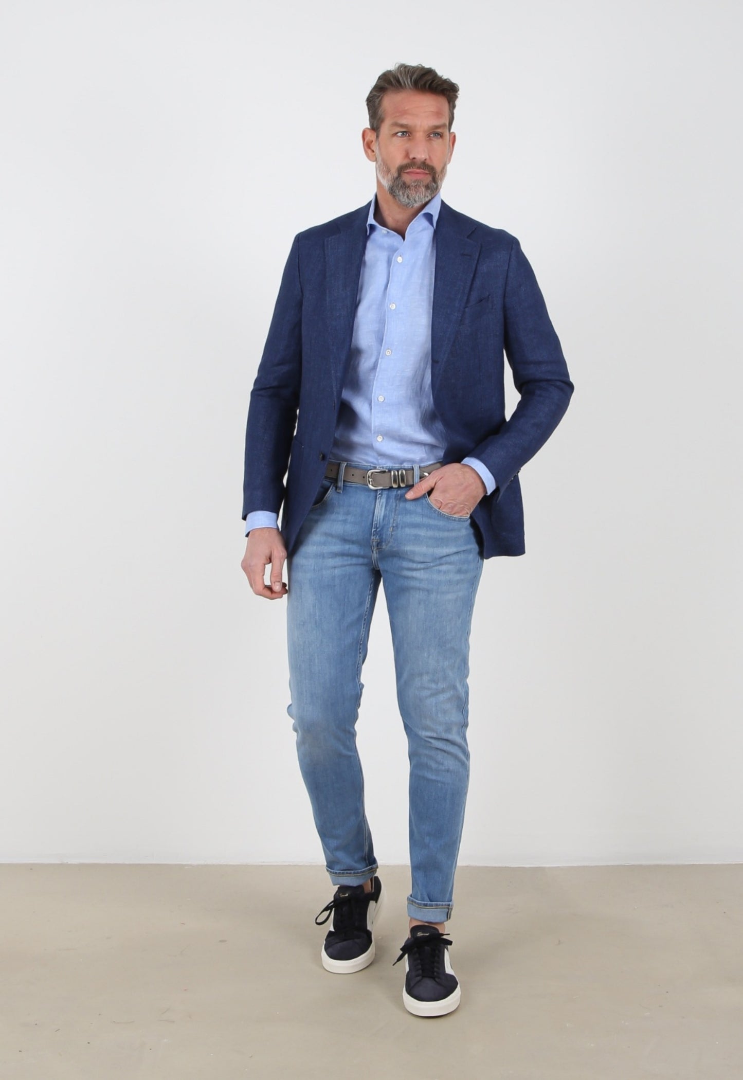 7 FOR ALL MANKIND Slimmy Tapered Left Hand Matira Jeans Blue