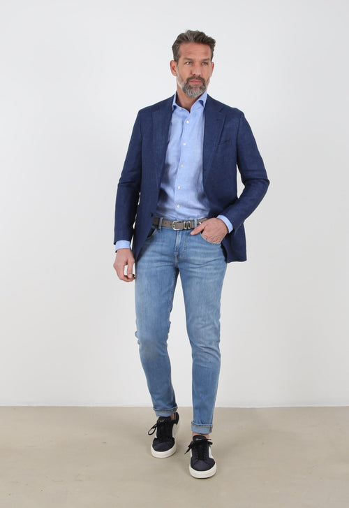 7 FOR ALL MANKIND Slimmy Tapered Left Hand Matira Jeans Blue