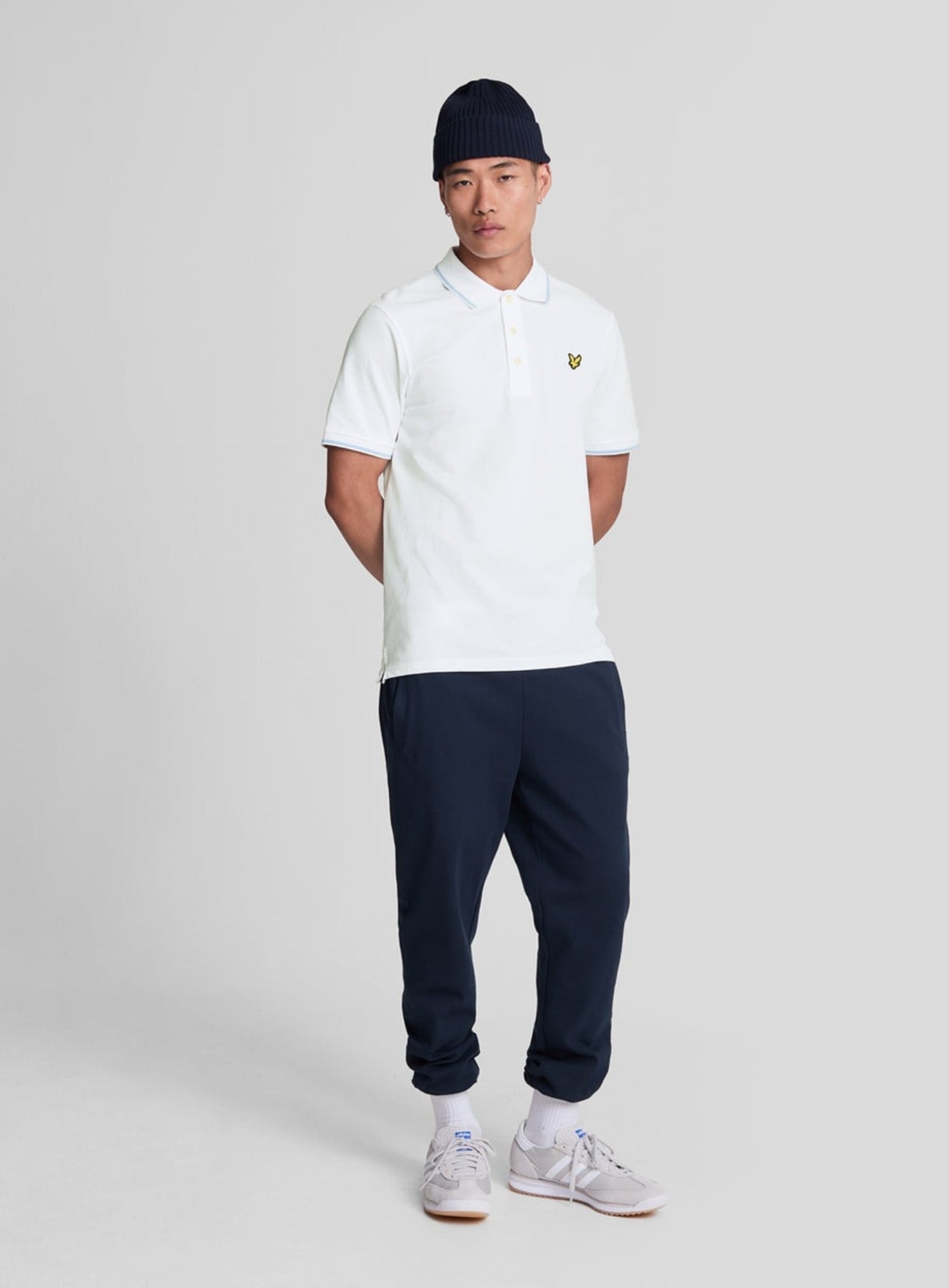 LYLE & SCOTT Tipped Polo Shirt White Light
