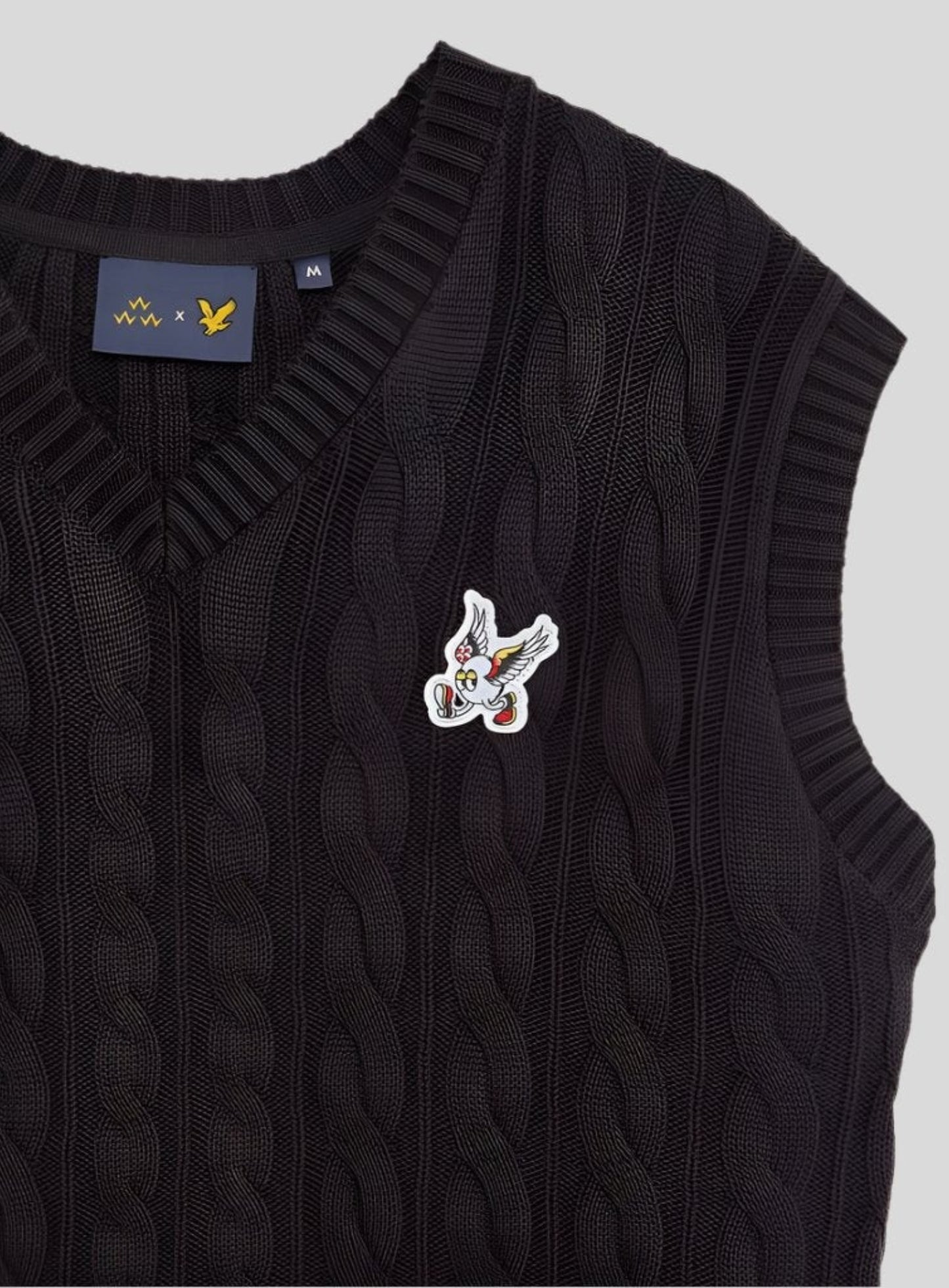 LYLE & SCOTT Friends of Feathers Cable Knitted Tank Top Phantom