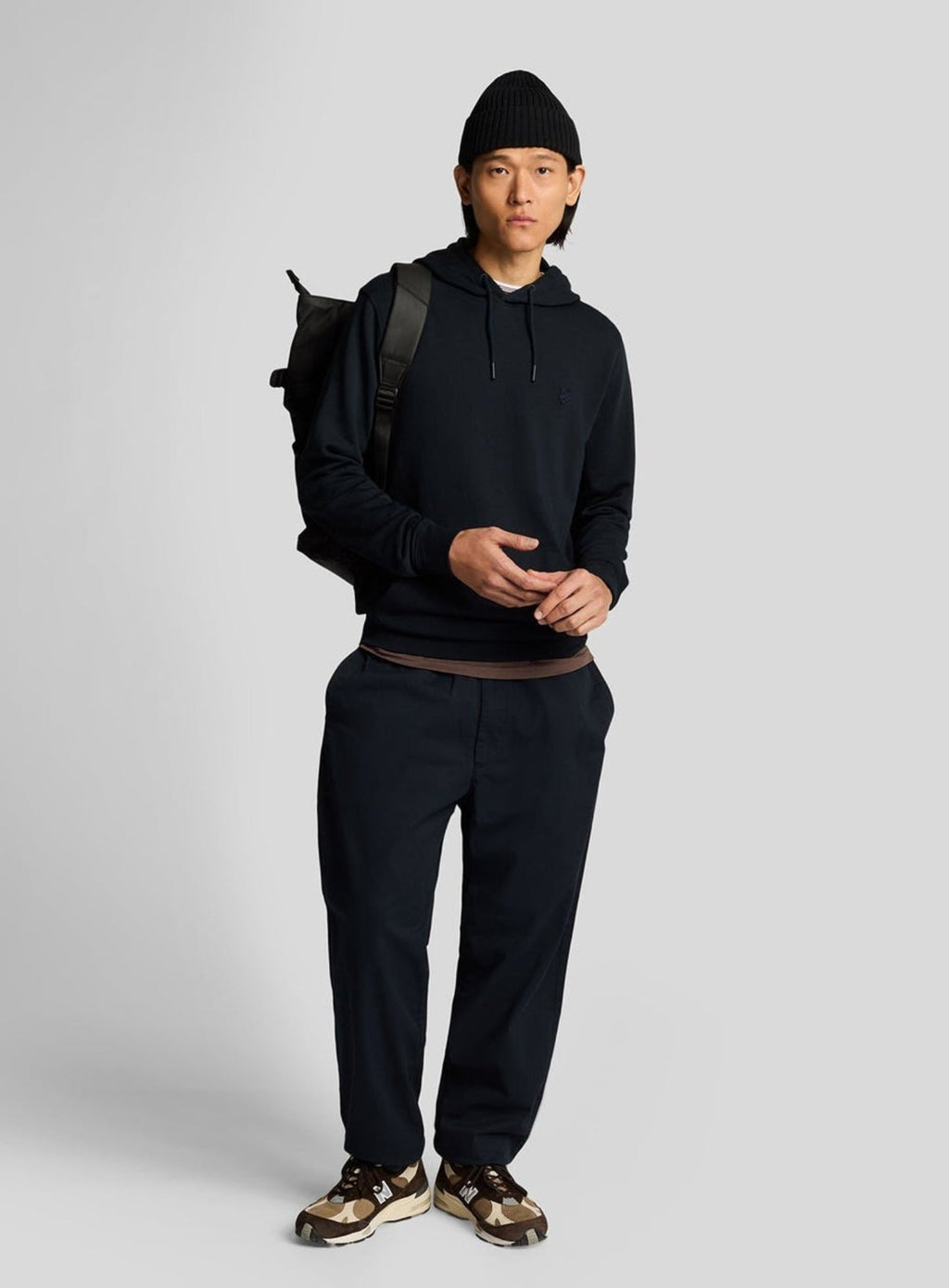 LYLE & SCOTT Superfine Cotton Loopback Hoodie Dark Navy