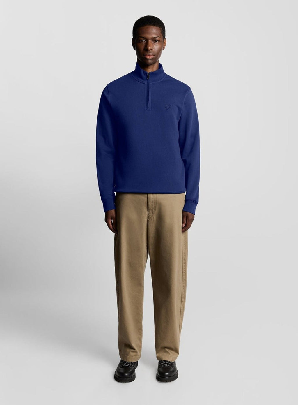 LYLE & SCOTT Superfine Quarter Zip Sweatshirt Blueprint