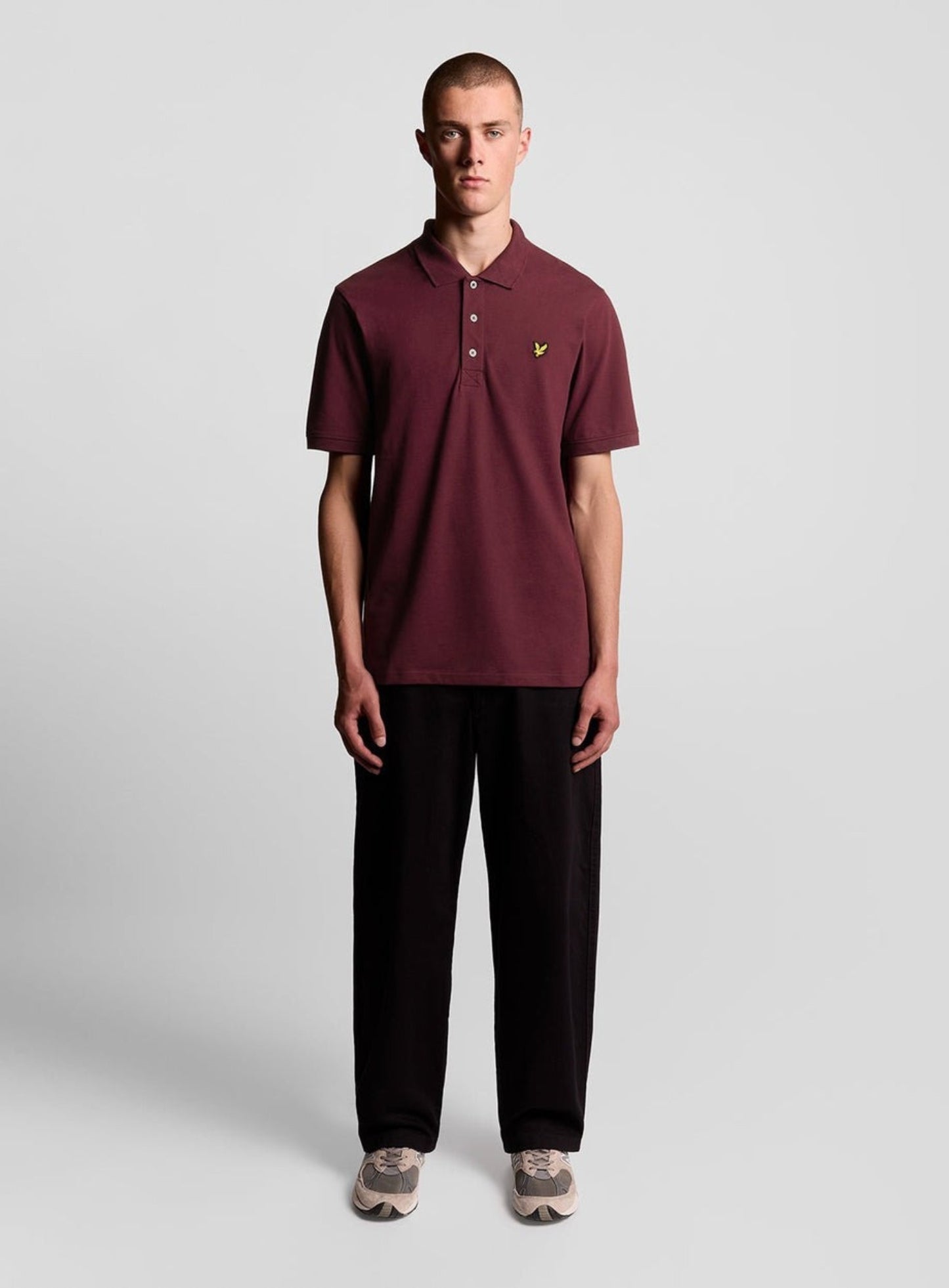 LYLE & SCOTT Plain Polo Shirt Burgundy