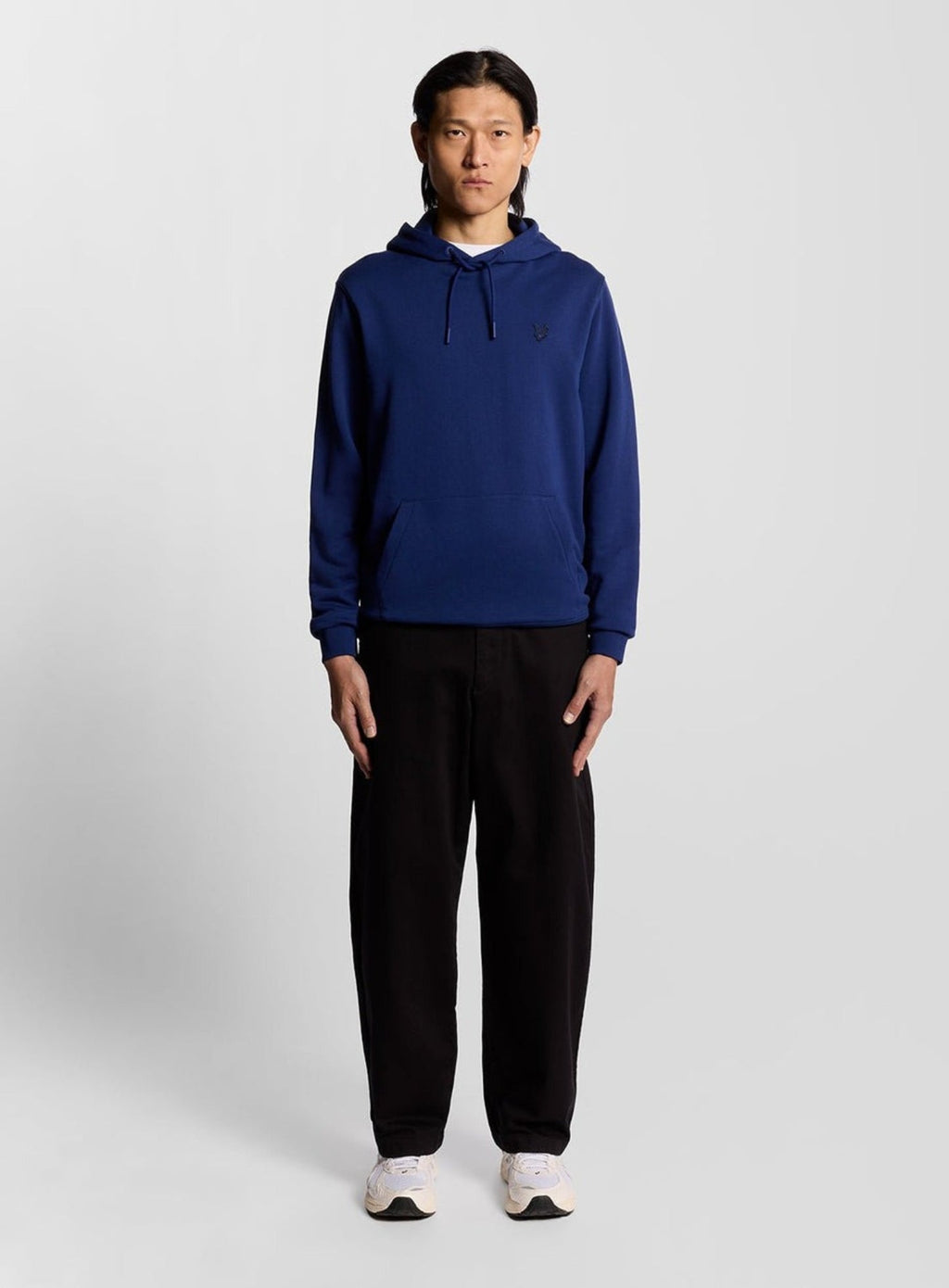 LYLE & SCOTT Superfine Cotton Loopback Hoodie Blueprint
