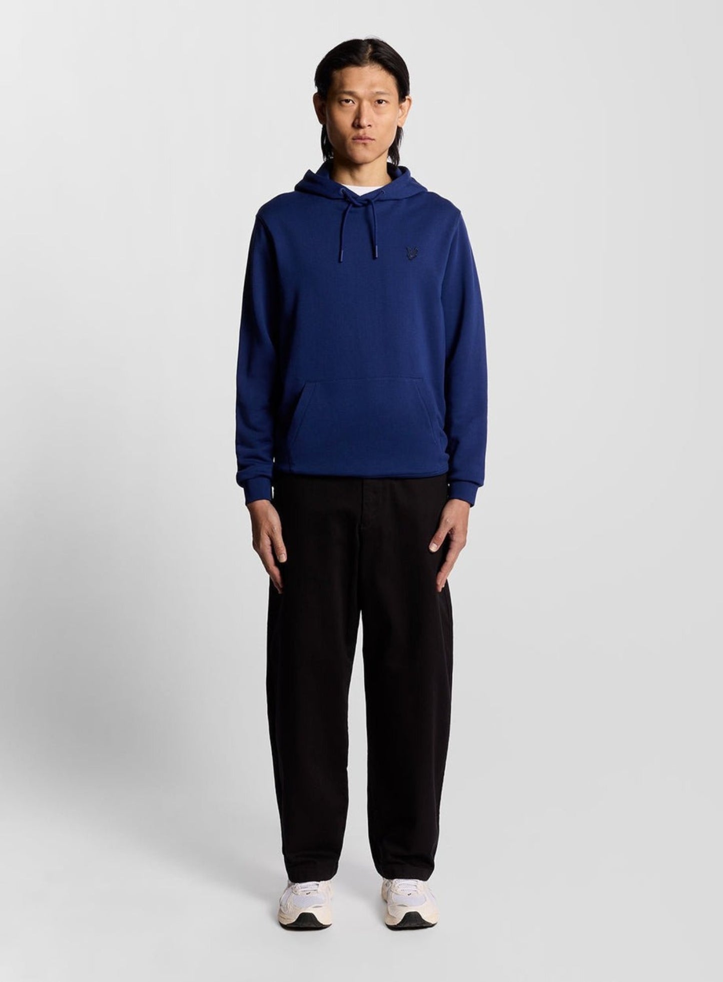 LYLE & SCOTT Superfine Cotton Loopback Hoodie Blueprint