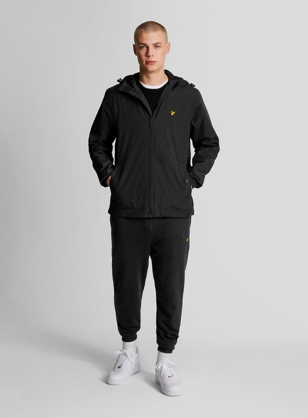 LYLE & SCOTT Zip Through Hooded Jacket Jet Black