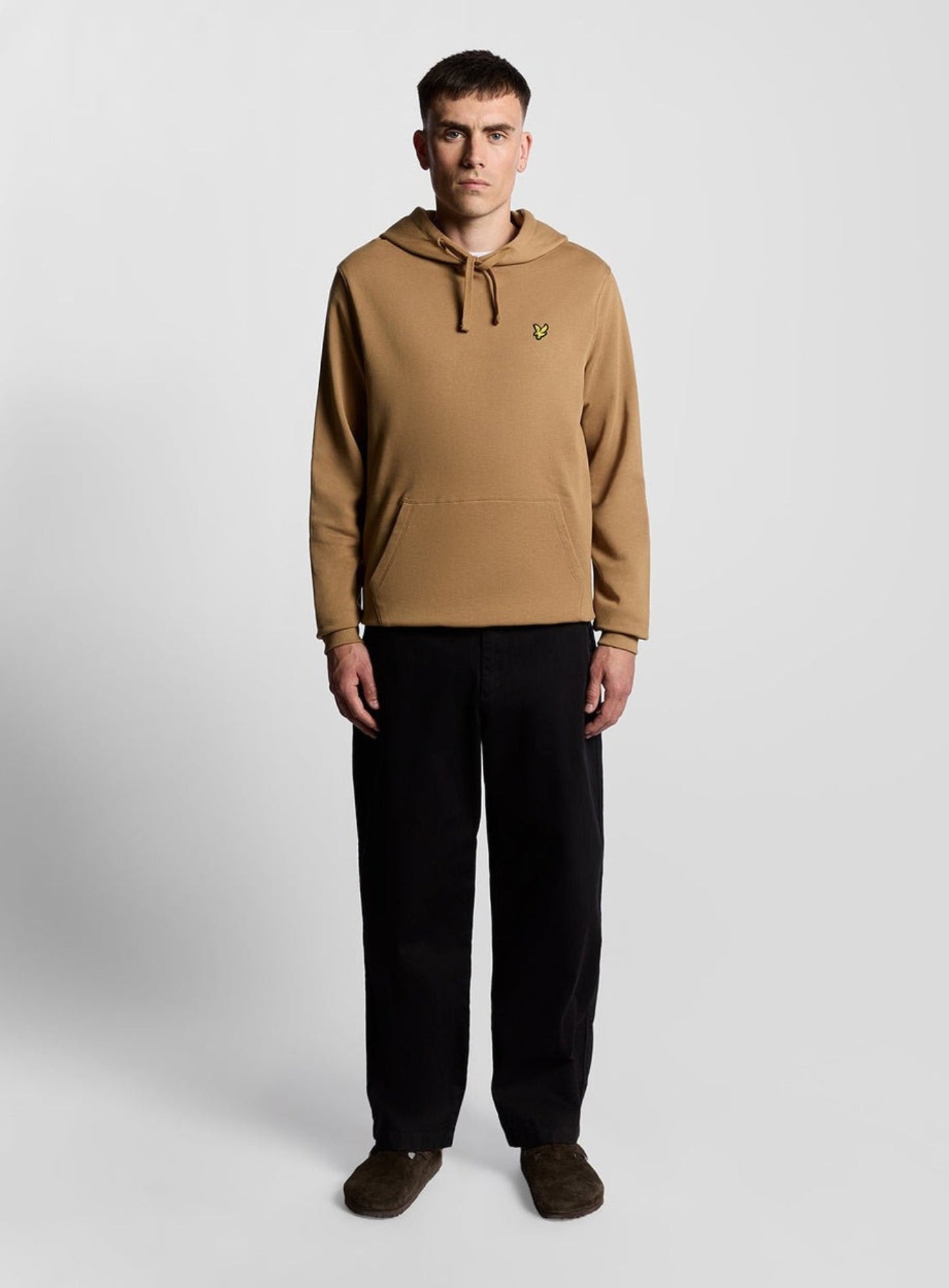 LYLE & SCOTT Loopback Cotton Hoodie Tigers Eye