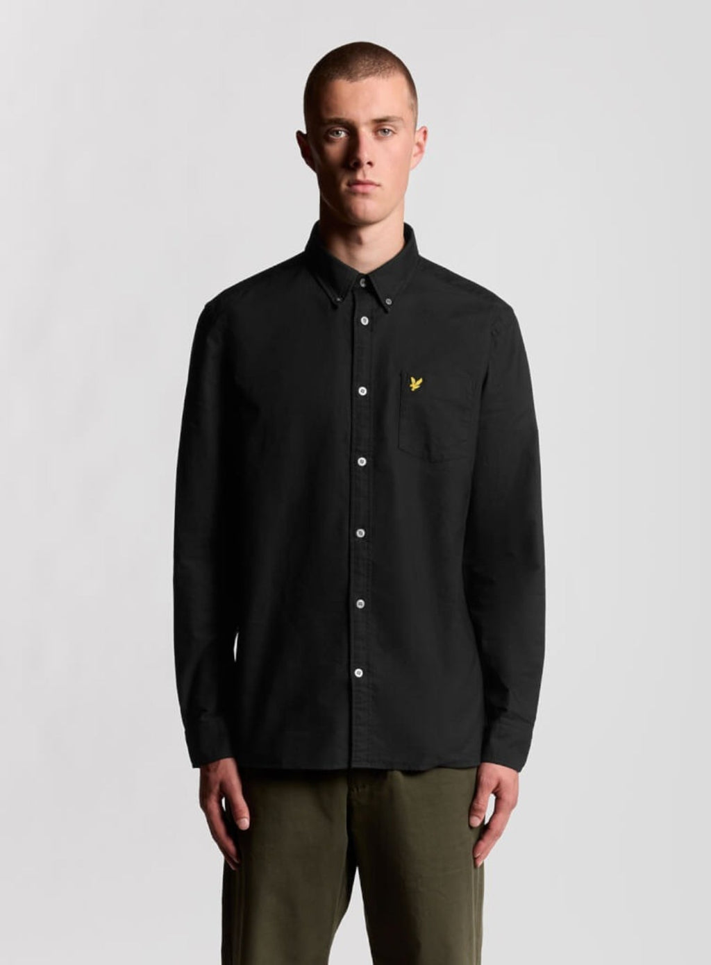 LYLE & SCOTT Plain Oxford Shirt Jet Black