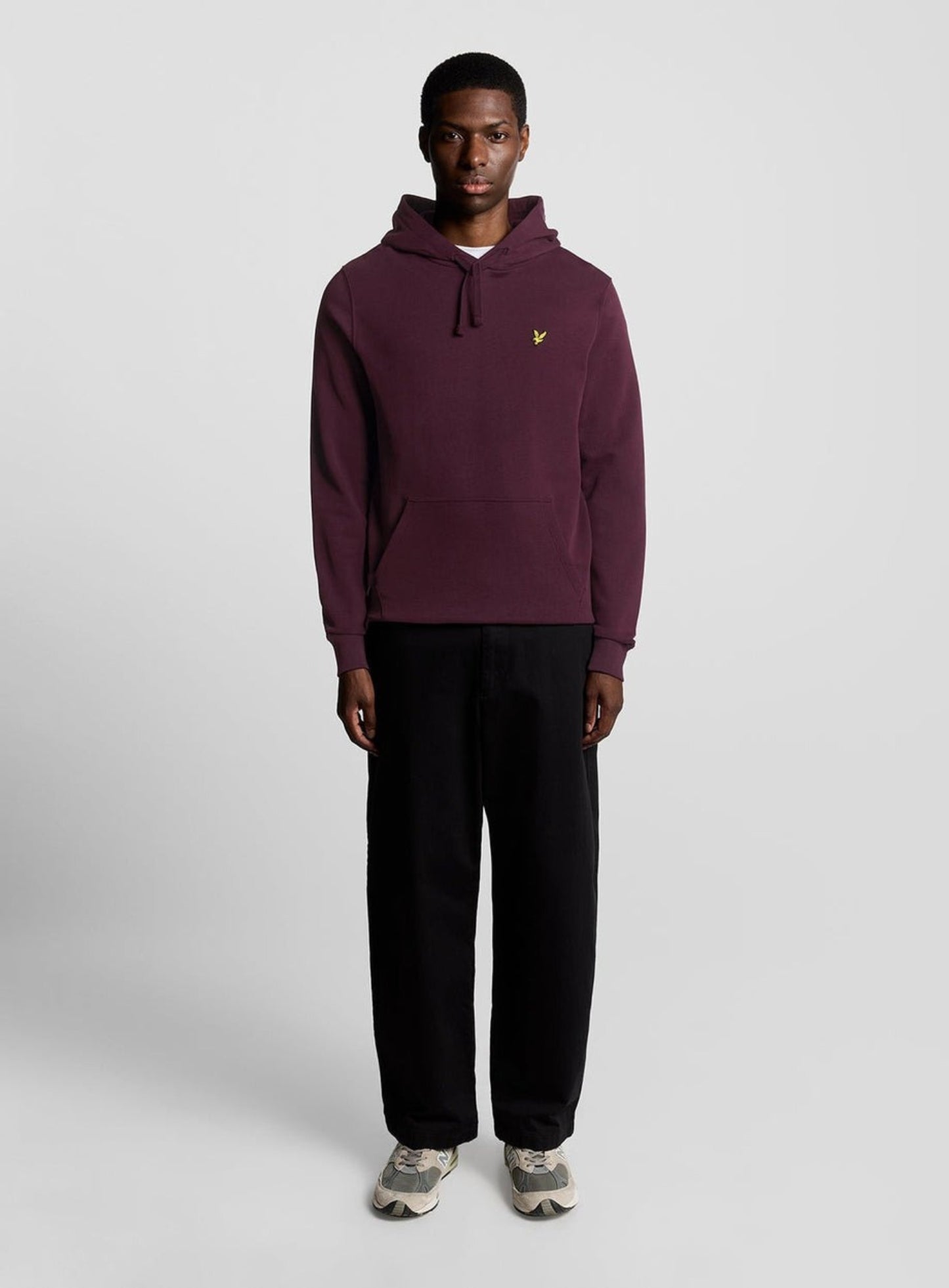 LYLE & SCOTT Loopback Cotton Hoodie Burgundy