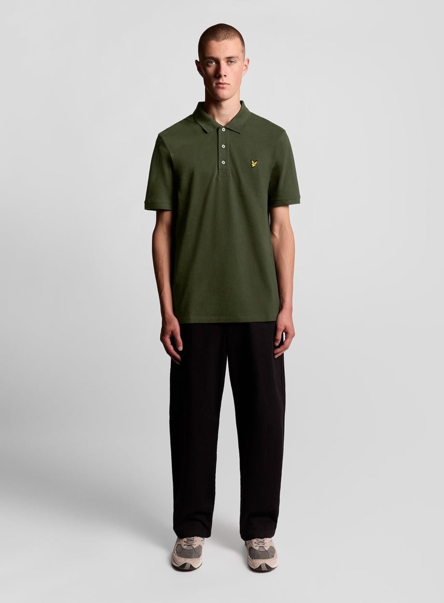 LYLE & SCOTT Plain Polo Shirt Olive