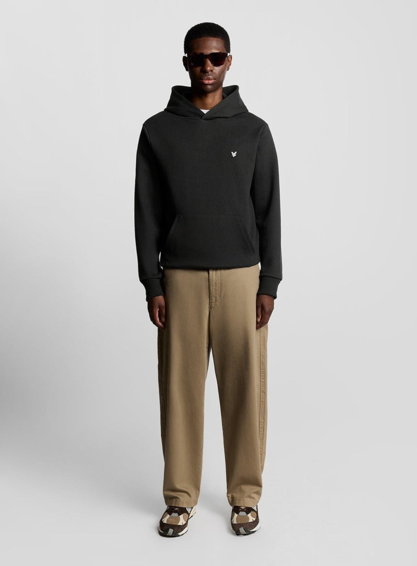 LYLE & SCOTT Diagonal Weave Hoodie Lacquer Grey