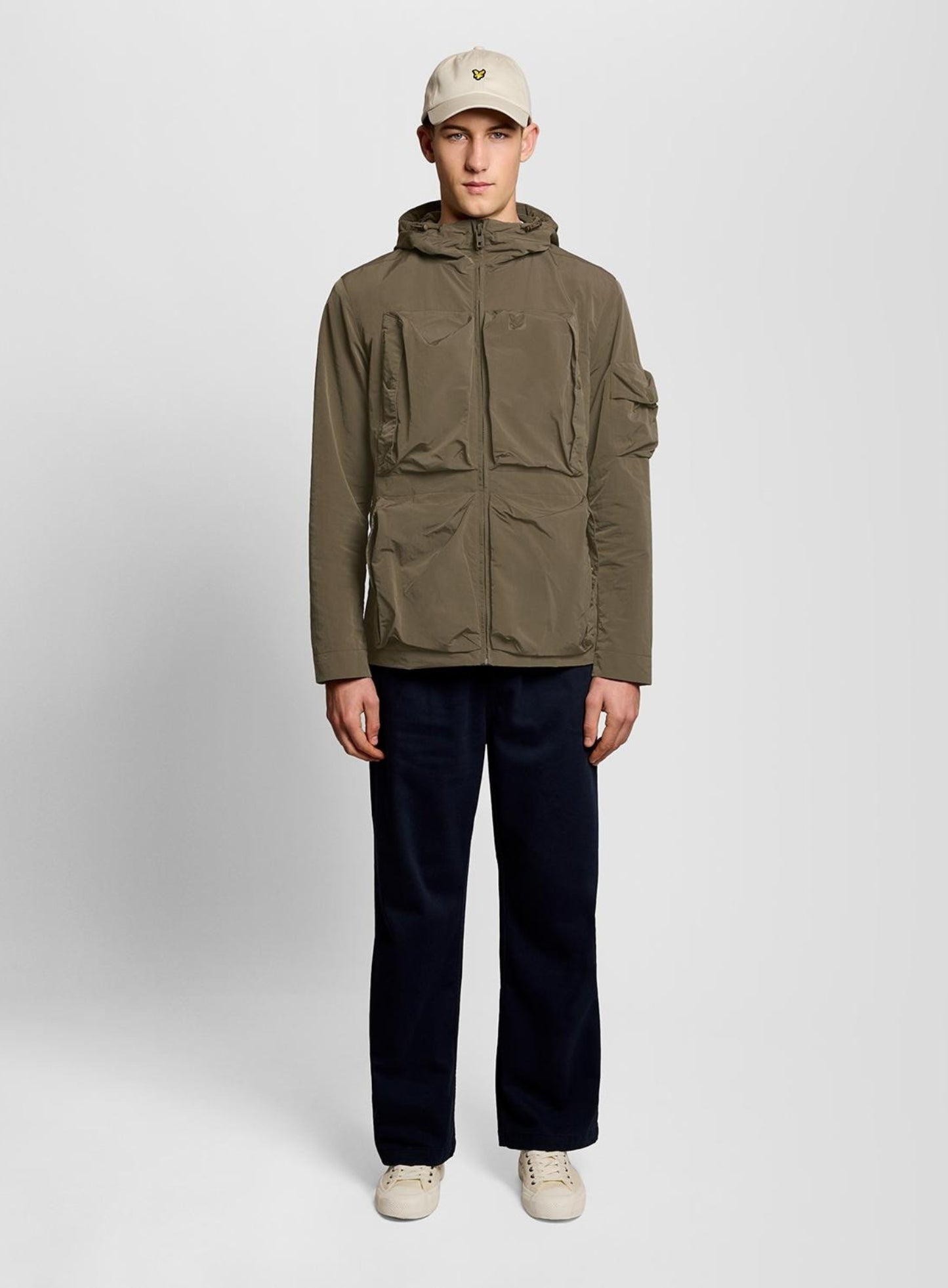 LYLE & SCOTT Lightweight Ripstop Windcheater Khaki Ash