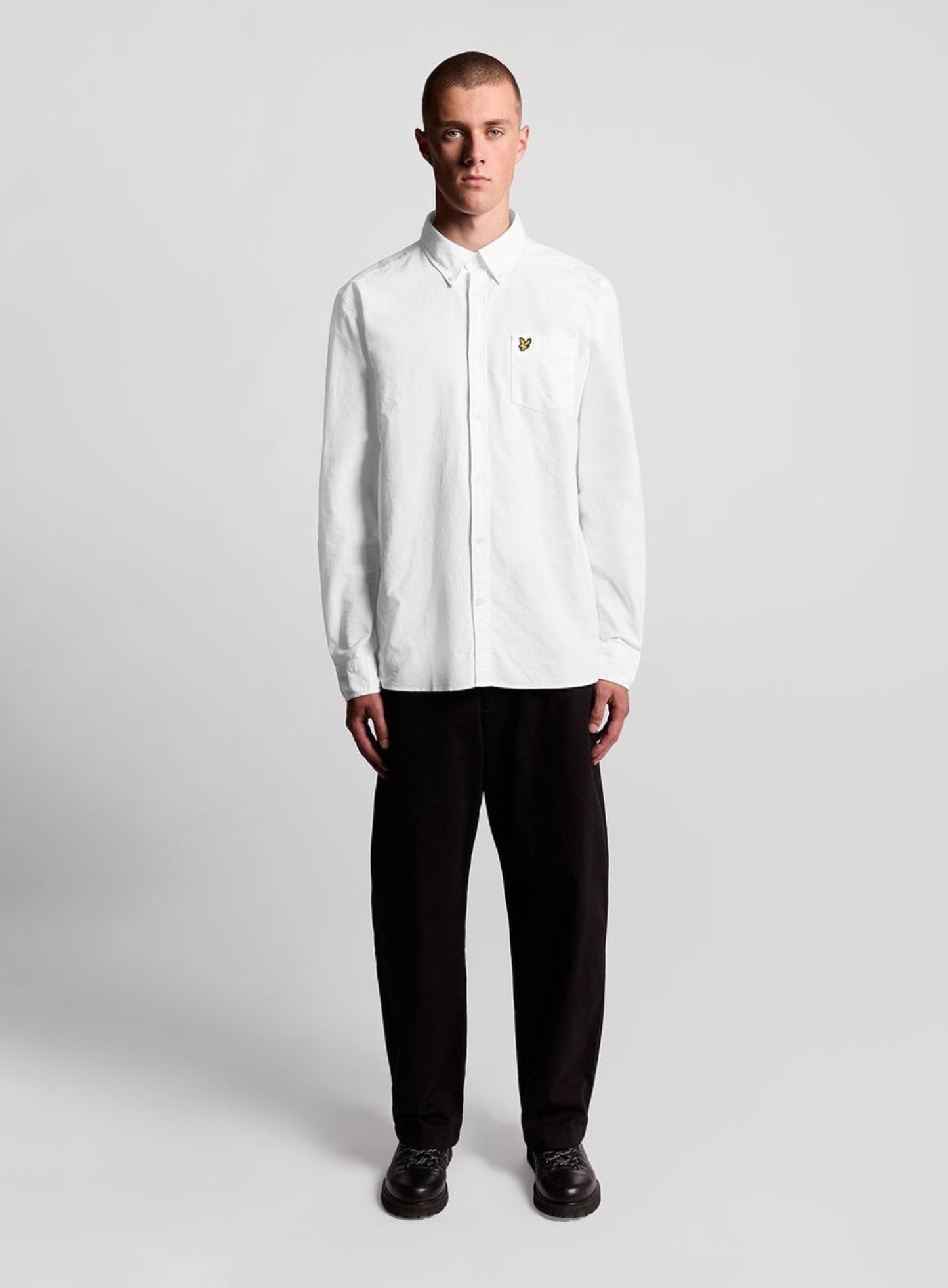 LYLE & SCOTT Plain Oxford Shirt White
