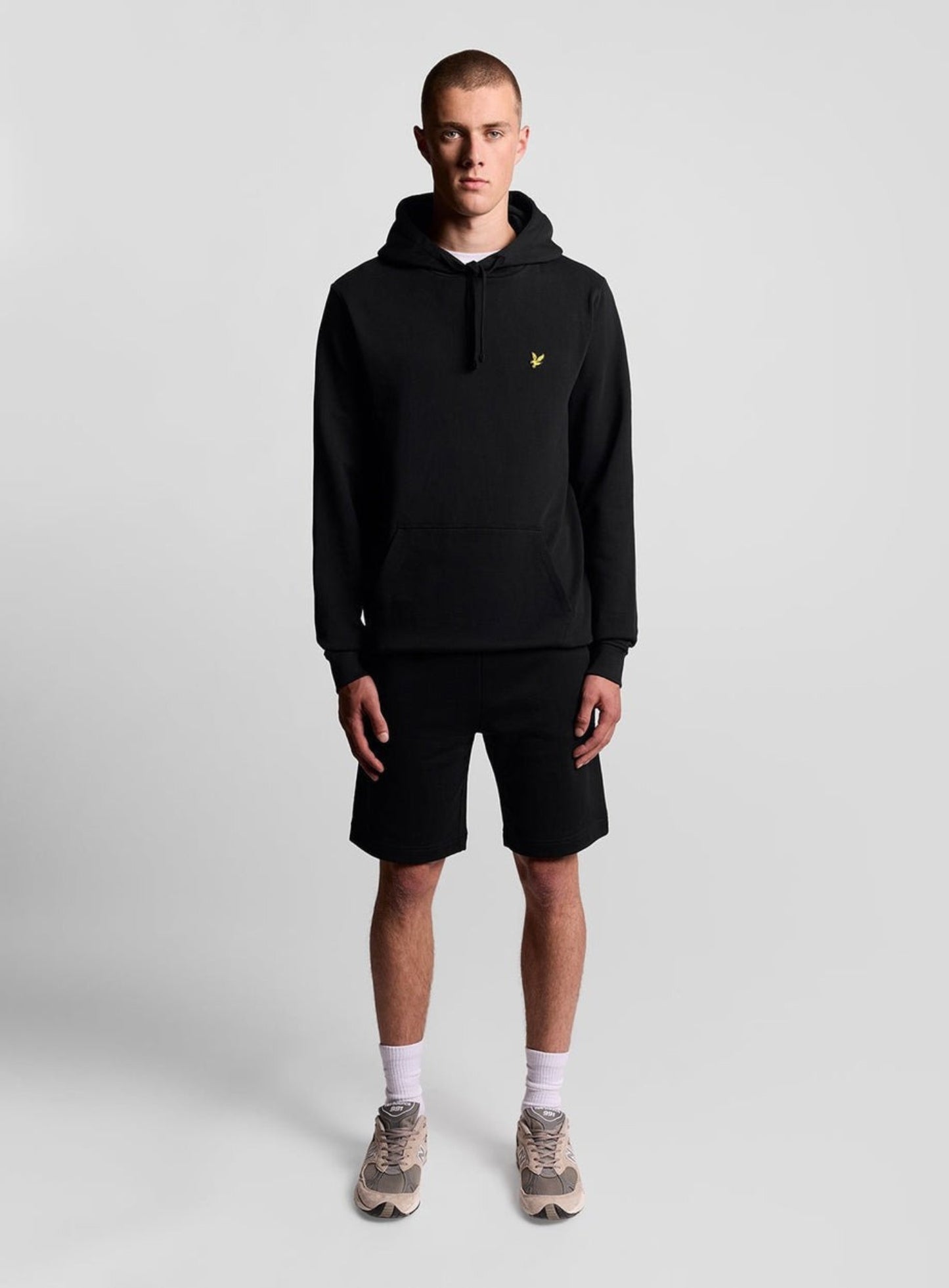 LYLE & SCOTT Loopback Cotton Hoodie Jet Black