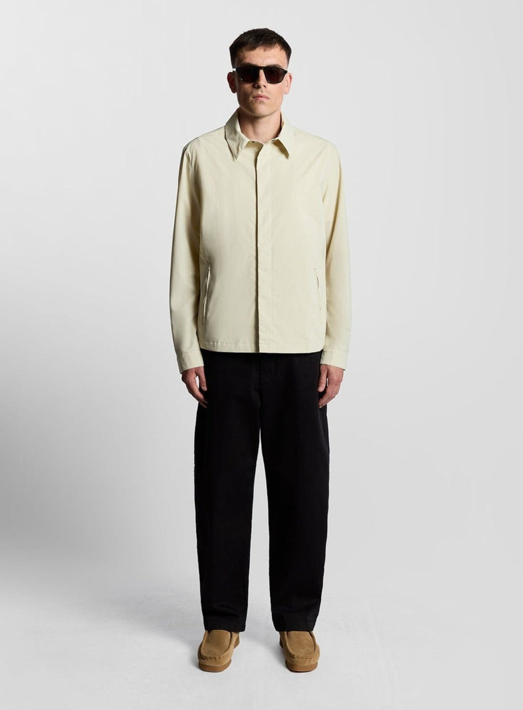 LYLE & SCOTT Nylon Overshirt Grey Taupe