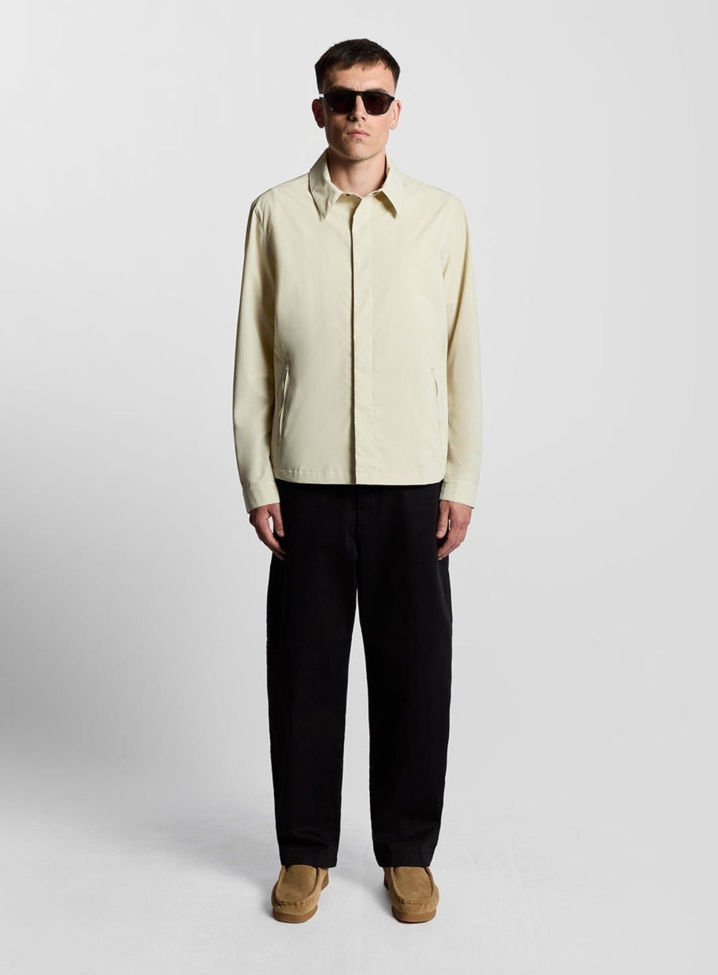 LYLE & SCOTT Nylon Overshirt Grey Taupe