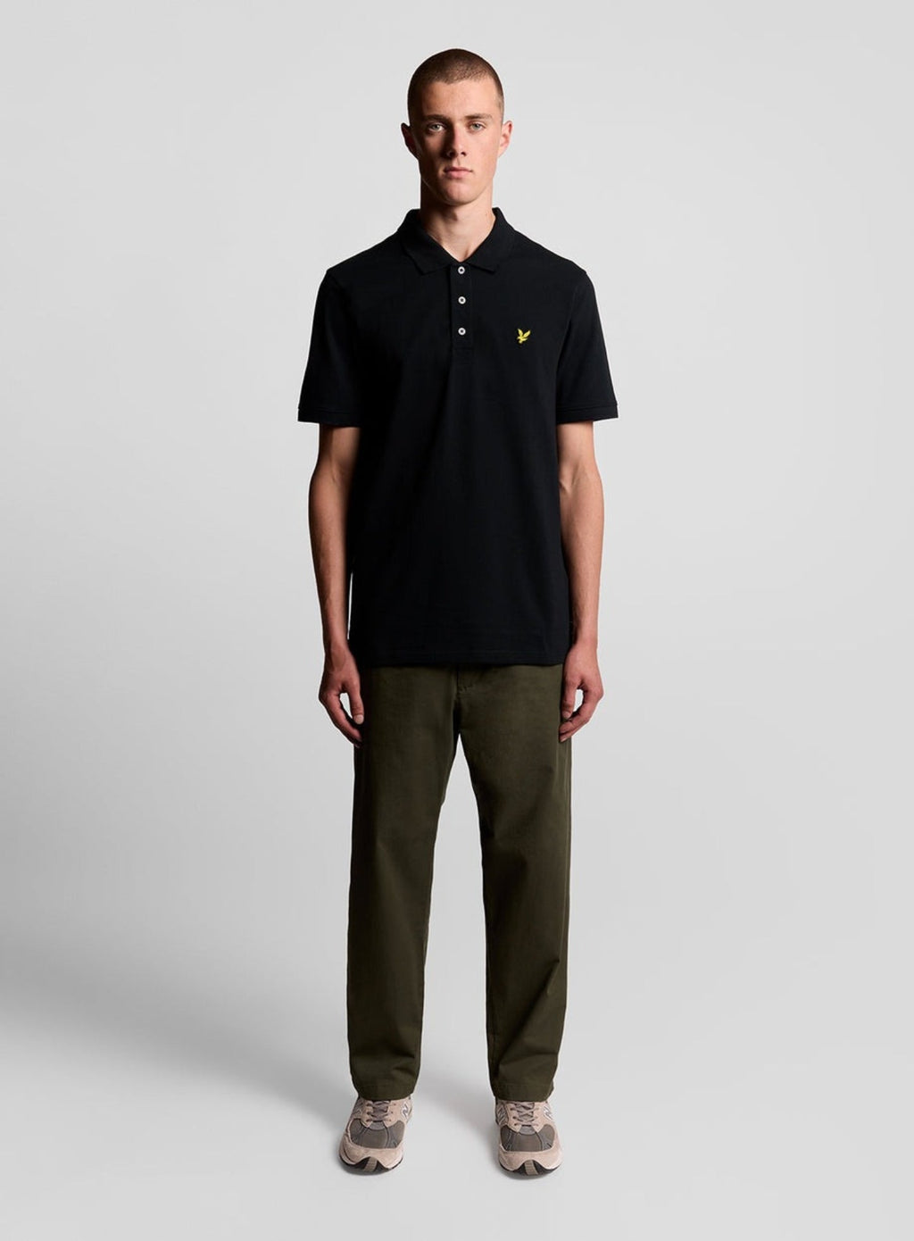 LYLE & SCOTT Plain Polo Shirt Jet Black