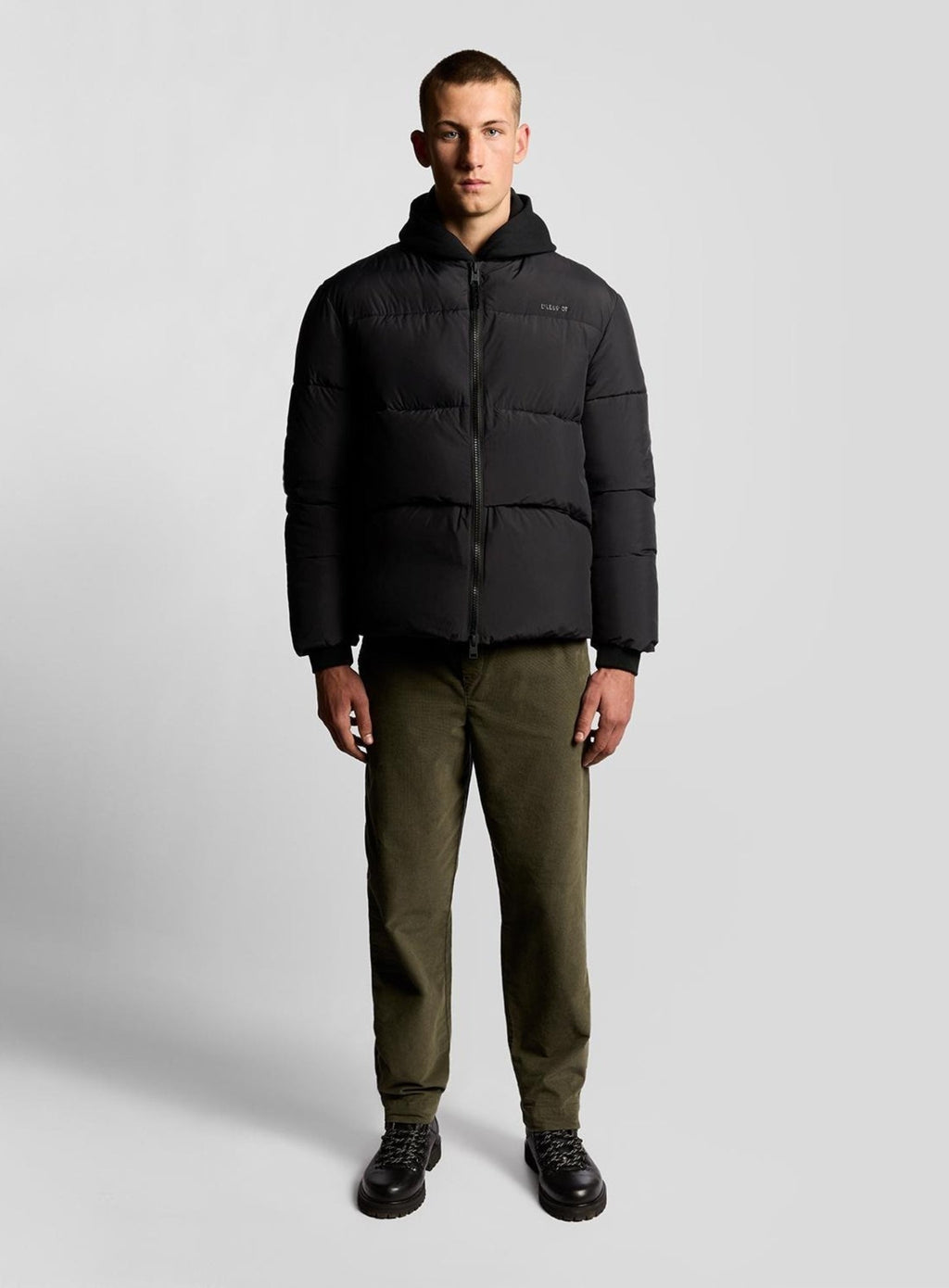 LYLE & SCOTT Quilted Down Jacket Jet Black