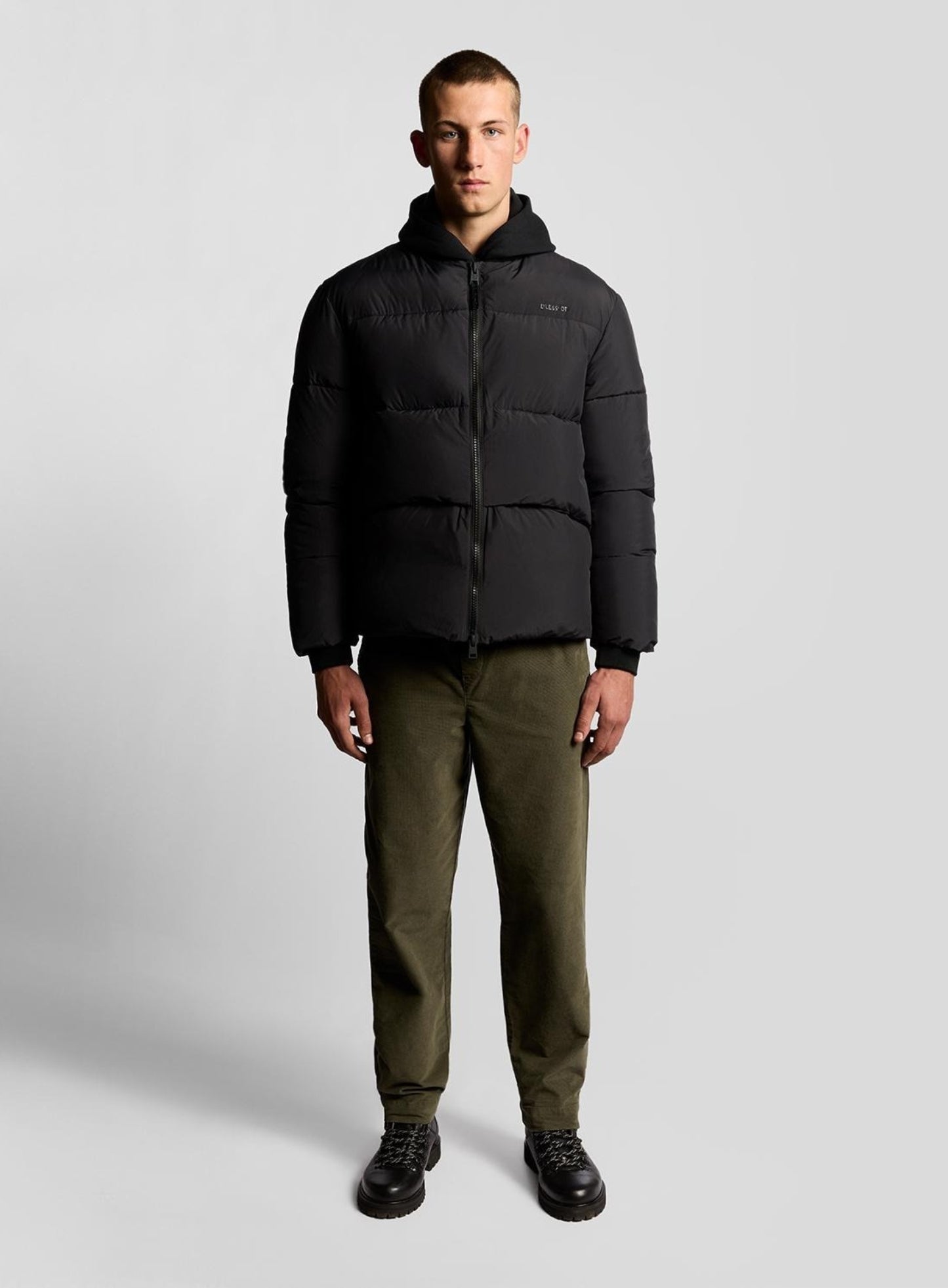 LYLE & SCOTT Quilted Down Jacket Jet Black