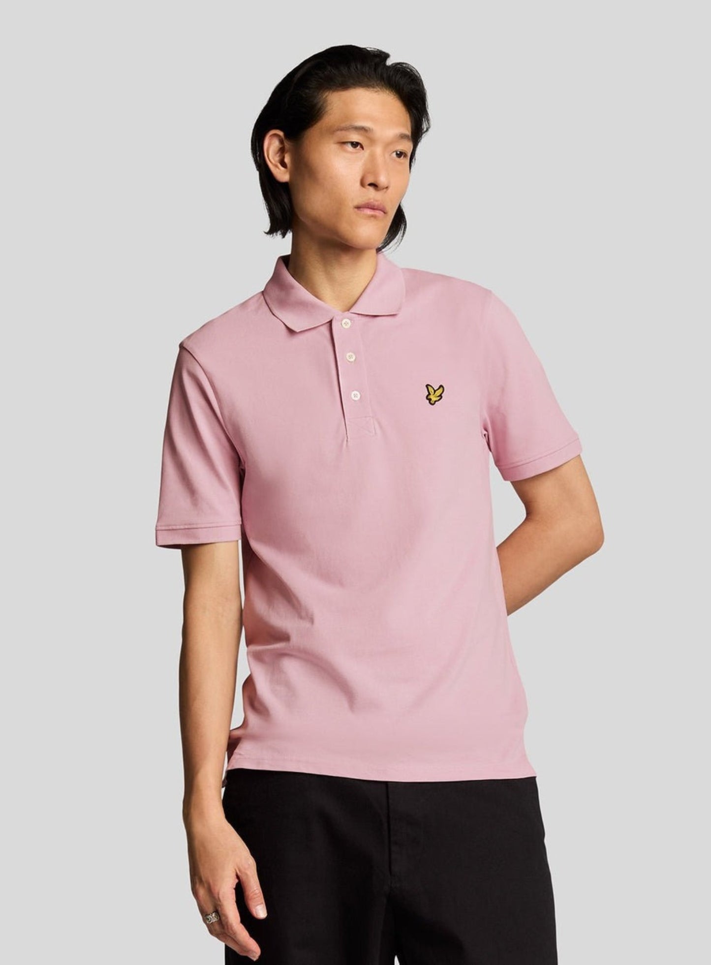 LYLE & SCOTT Plain Polo Shirt Pink Light
