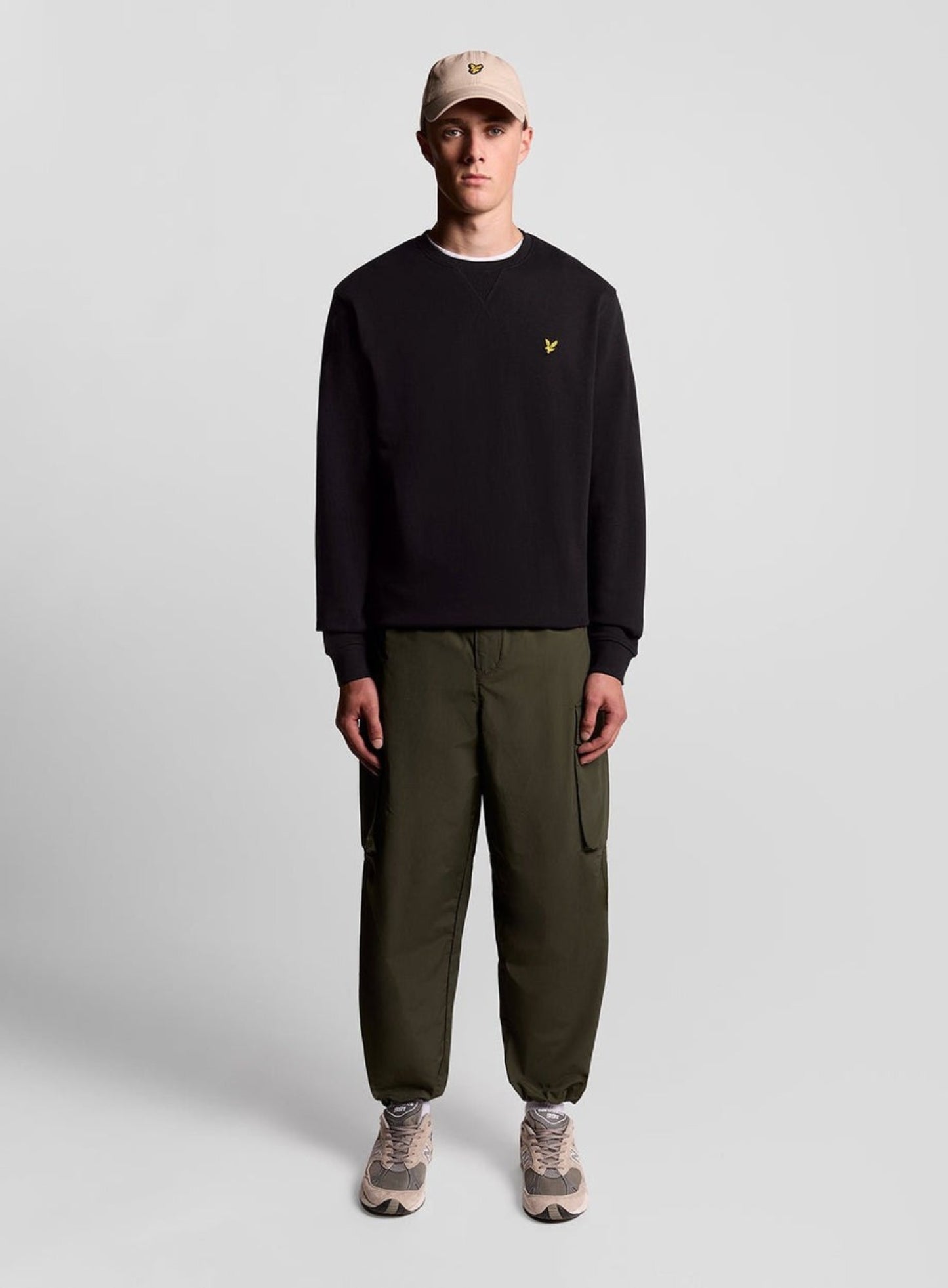 LYLE & SCOTT Cotton Crew Neck Sweatshirt Jet Black
