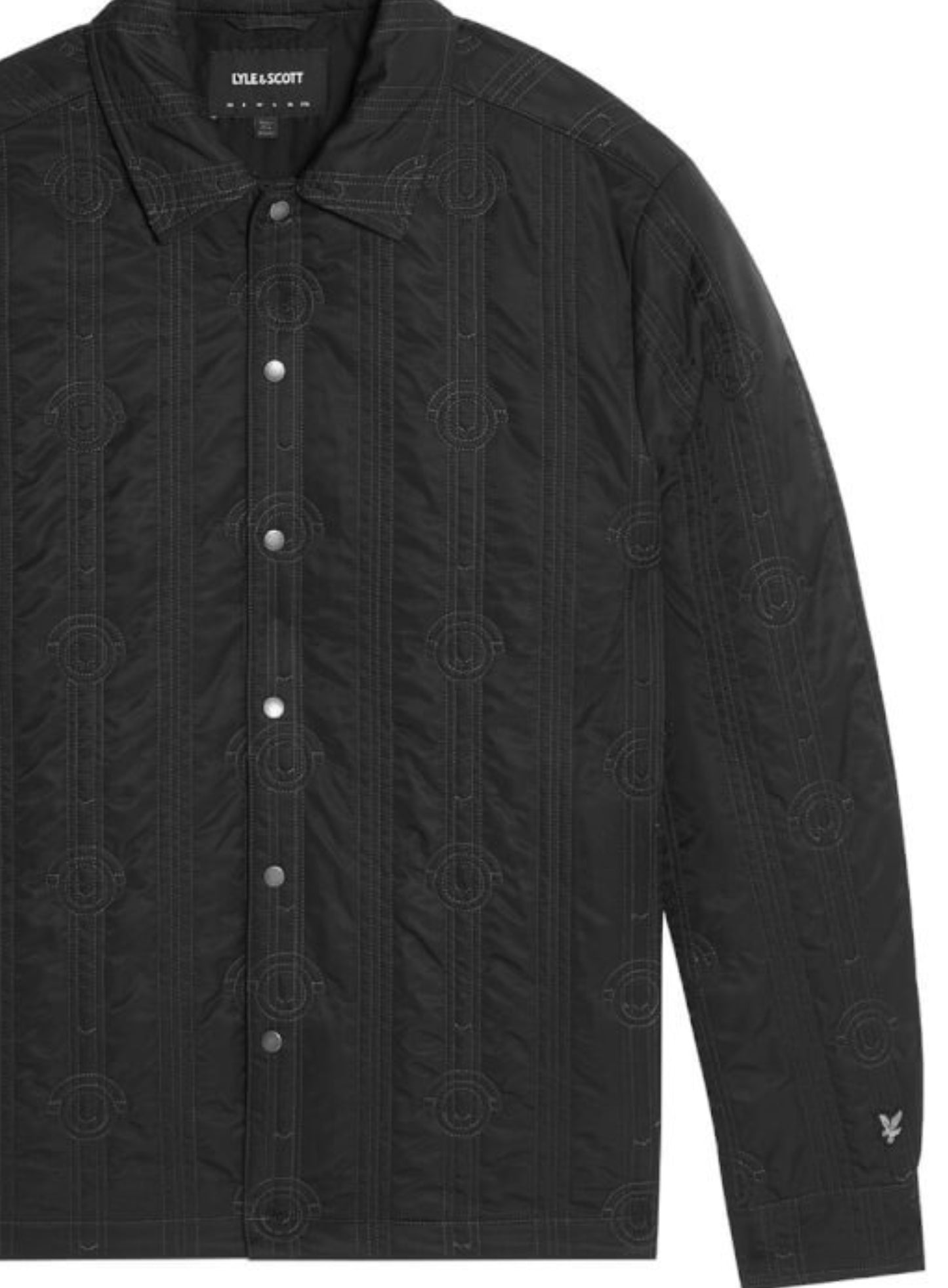 LYLE & SCOTT Lightweight Quilted Overshirt Black Ice