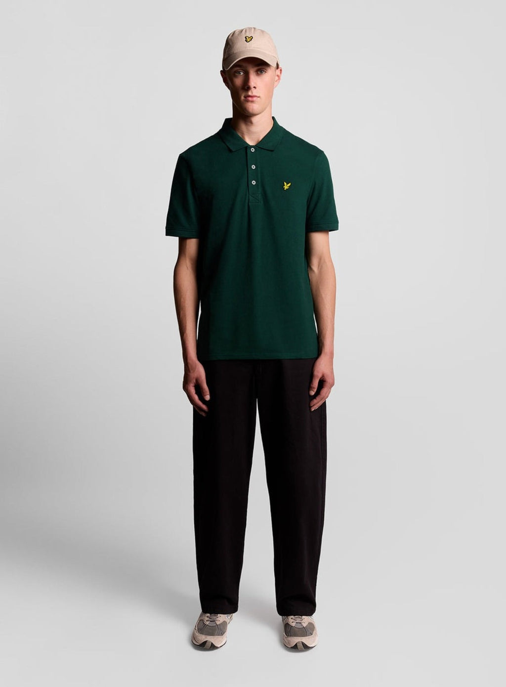 LYLE & SCOTT Plain Polo Shirt Dark Green