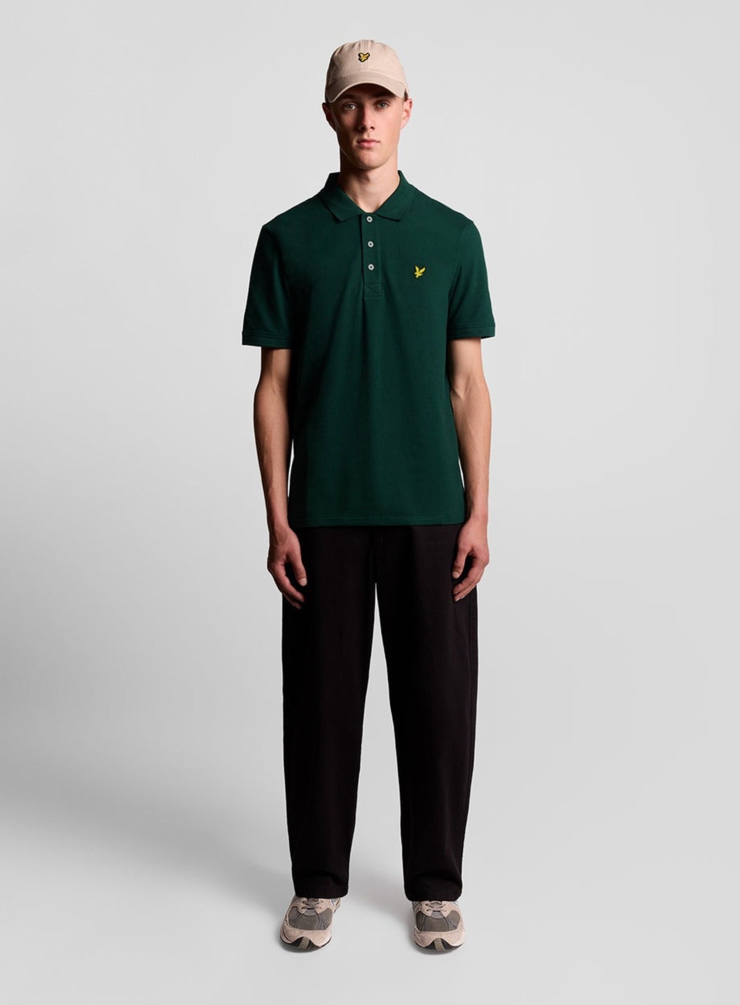 LYLE & SCOTT Plain Polo Shirt Dark Green